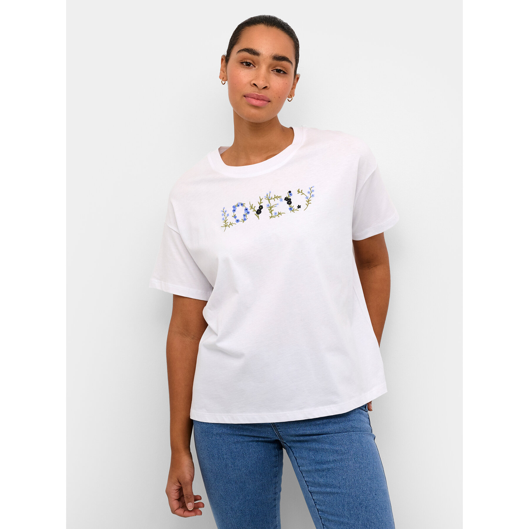 Kaffe Kaffe T-Shirt Firia 10508406 Λευκό Regular Fit