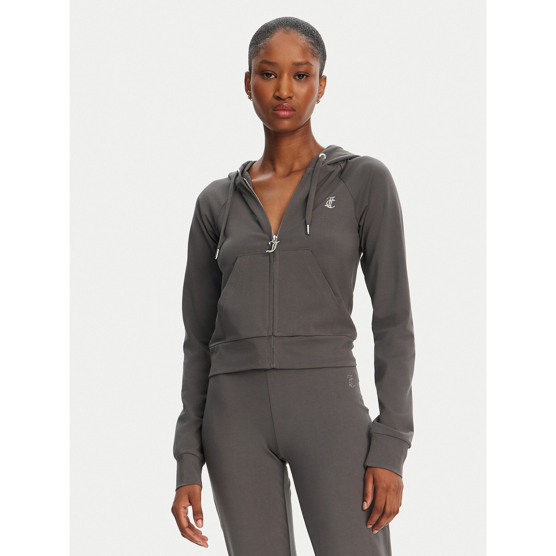 Juicy Couture Sweatshirt Ola JCWAS125310 Grau Slim Fit