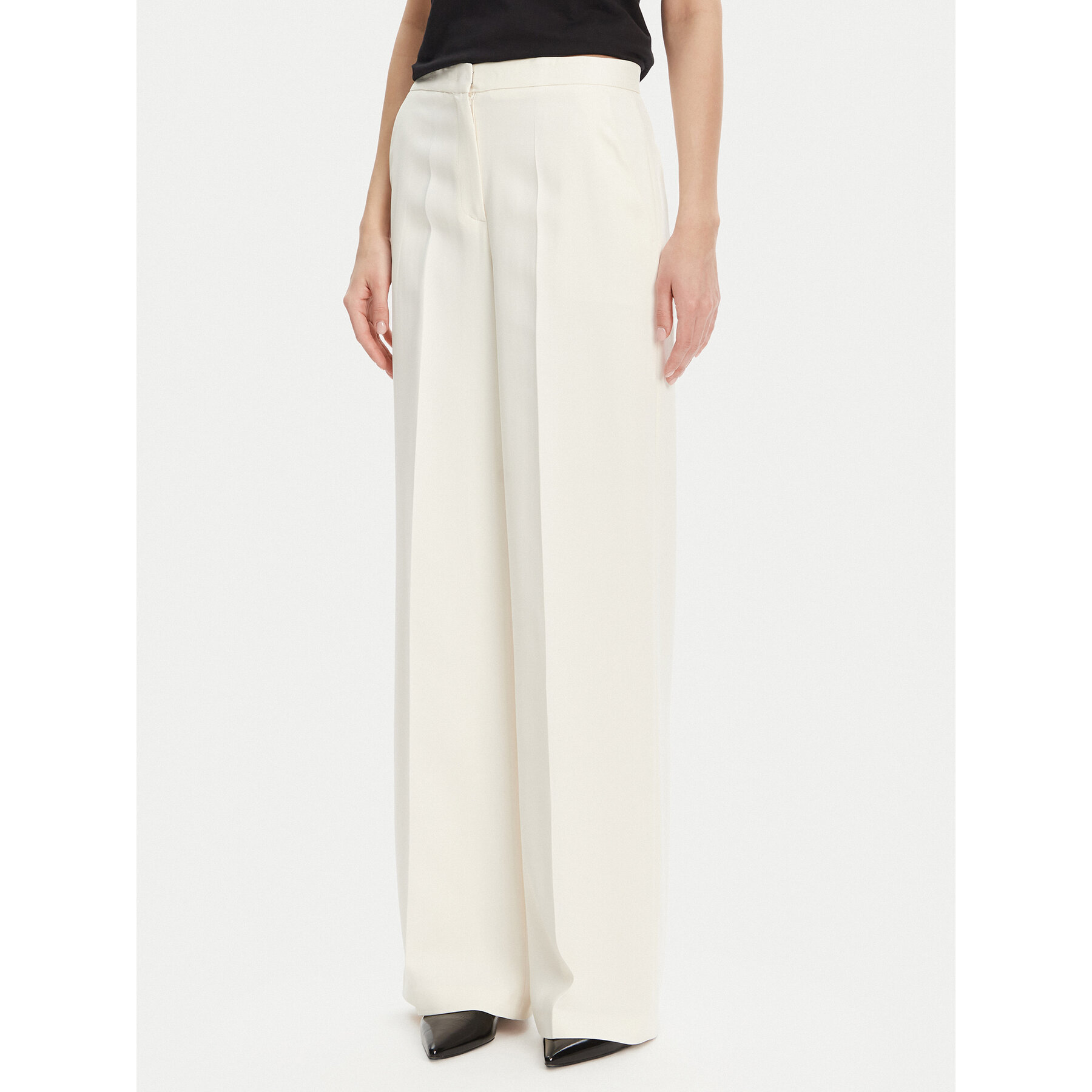 PINKO Stoffhose Pergamino 100331 A20Q Weiß Regular Fit