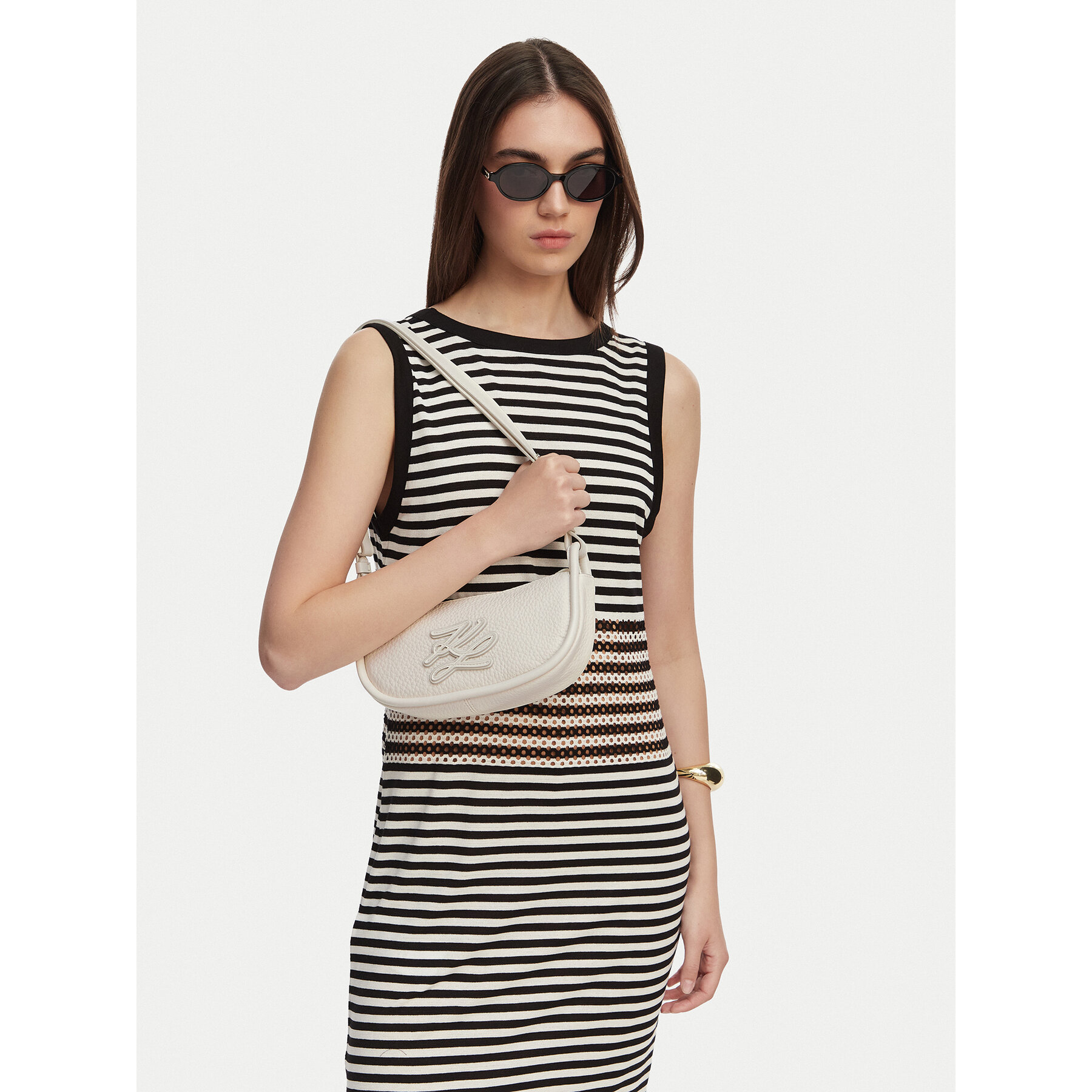 Geantă KARL LAGERFELD B2W30235 Alb