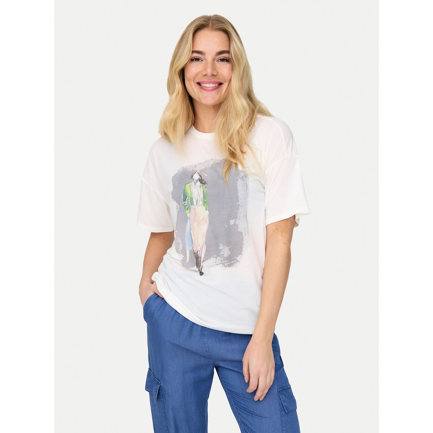 ONLY T-shirt Melina 15342876 Bianco Regular Fit