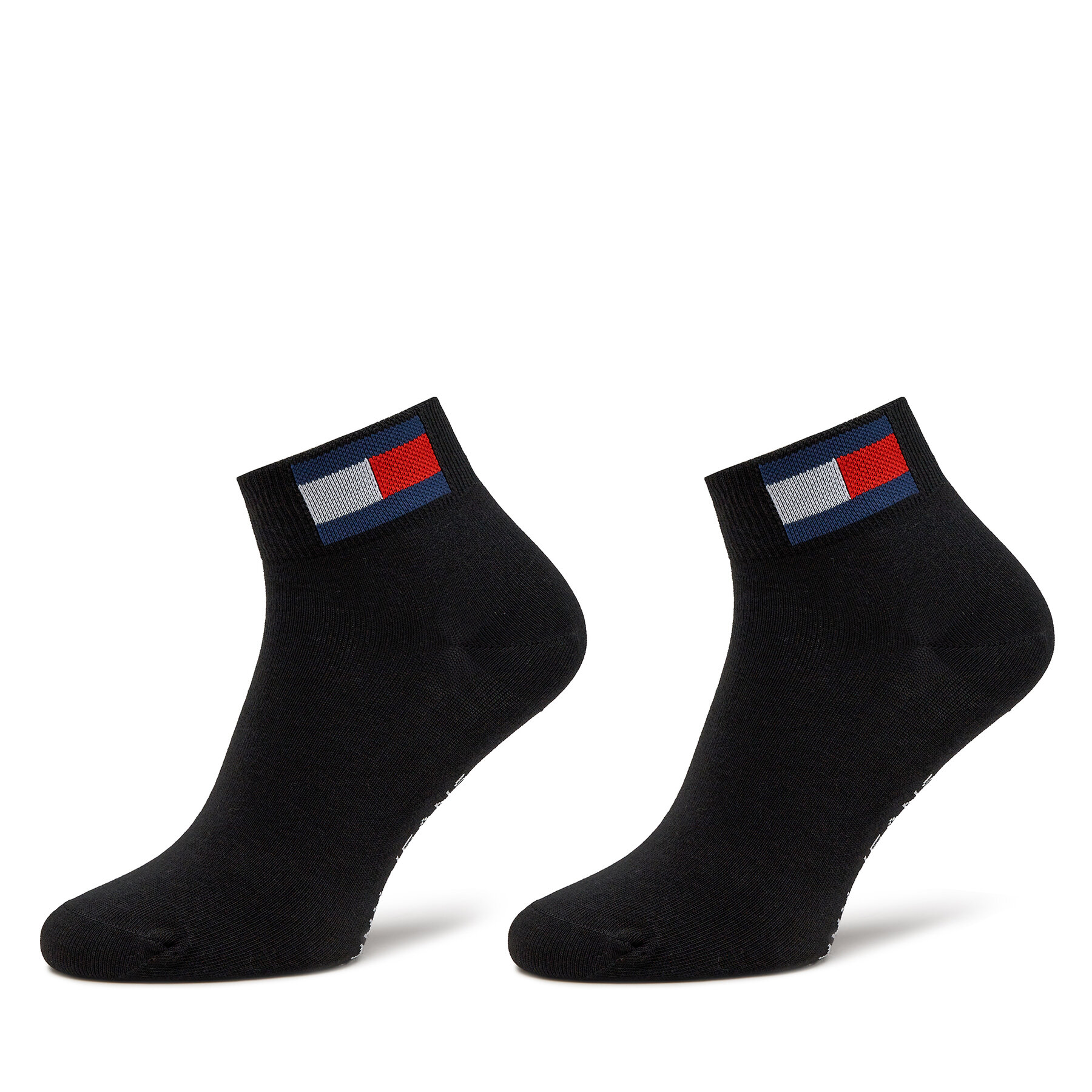 2 pár hosszú szárú unisex zokni Tommy Jeans, Méret: 35/38, Fekete, 701228223