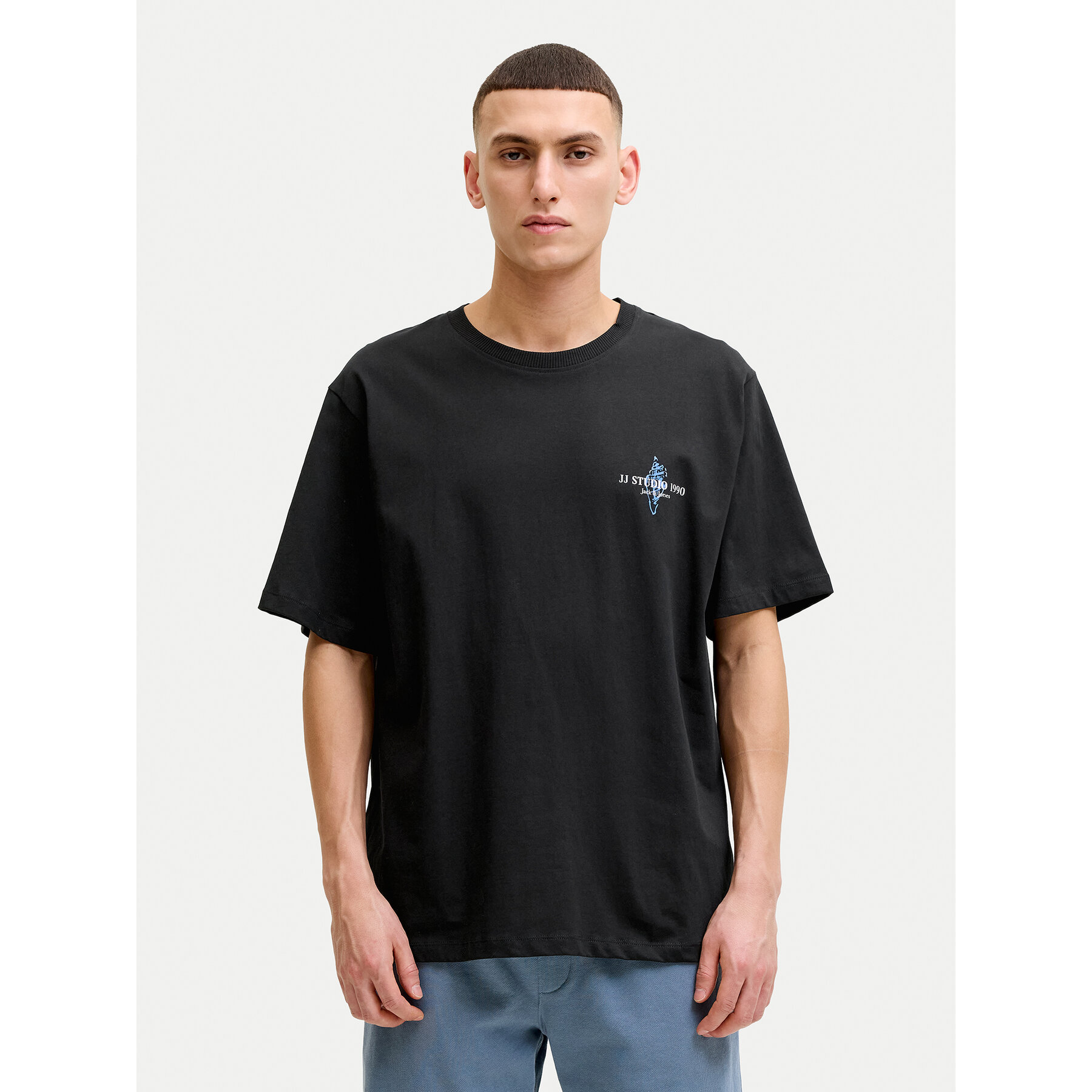 Jack & Jones T-Shirt Corals Tee 12288345 Schwarz Regular Fit