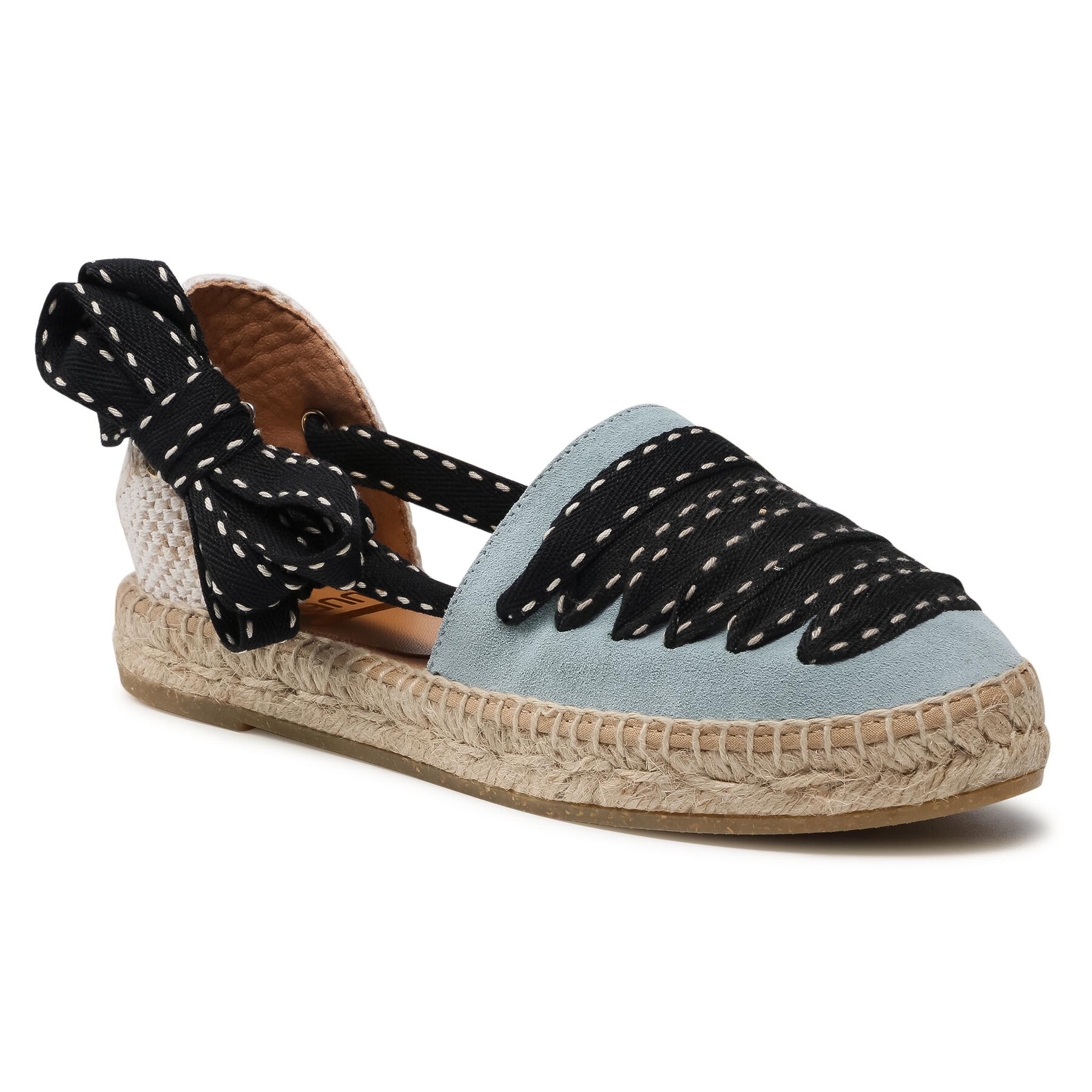 Espadrile Kanna 21KV21195 Natural Suede Azure