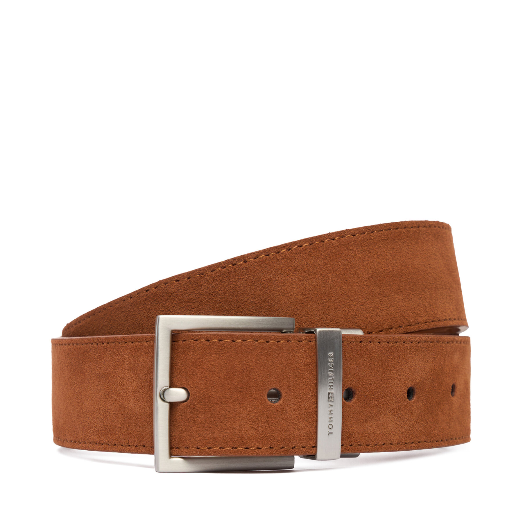 Tommy Hilfiger Ζώνη Ανδρική Tommy Hilfiger Hudson Rev 3.5 AM0AM13945 Καφέ