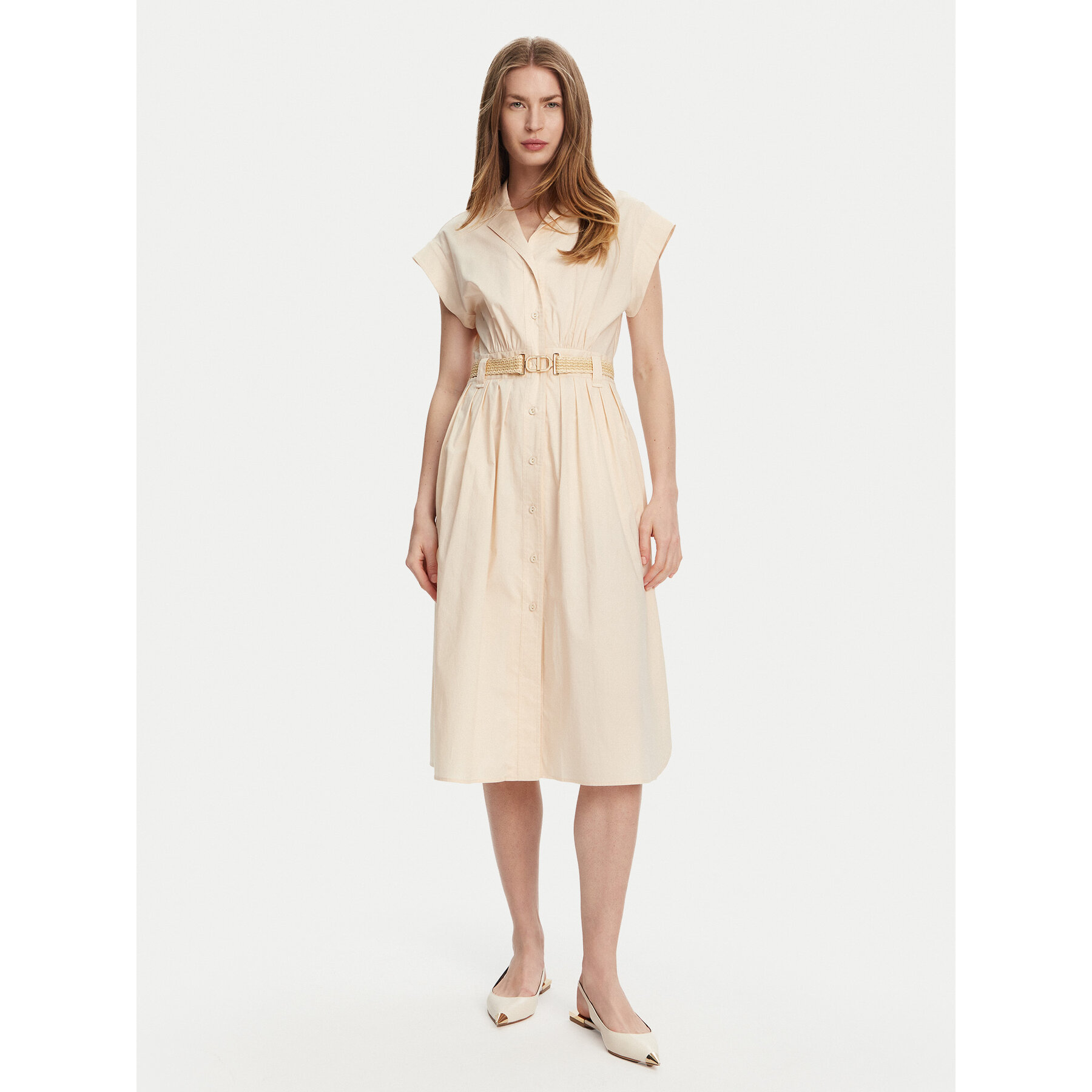 Twinset Hemdkleid 251TT2102 Rosa Loose Fit