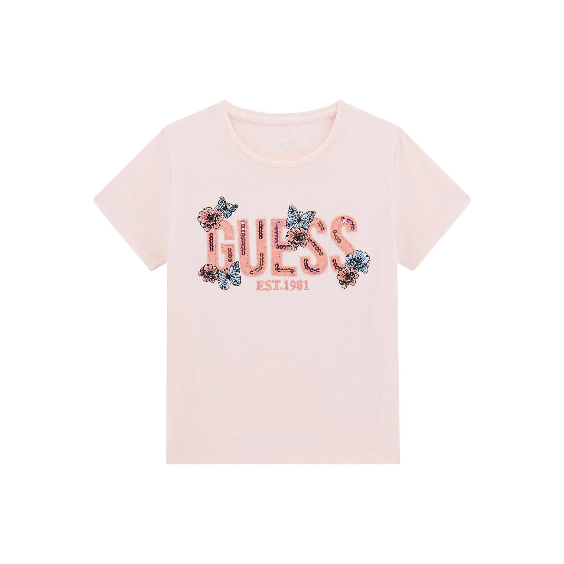 Guess T-Shirt J6RI34 K6YW4 Ροζ Regular Fit