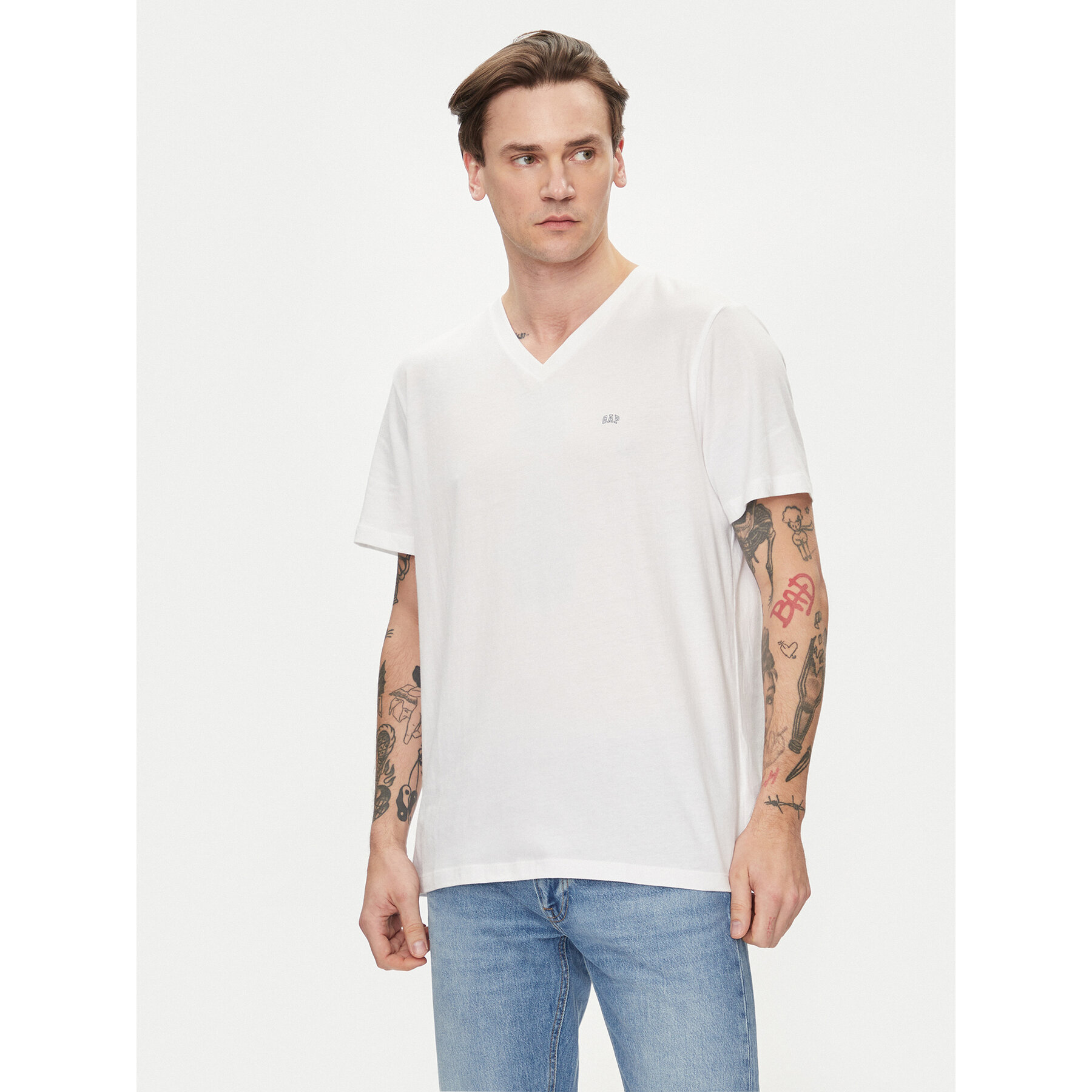 Gap T-shirt 753771-00 Bianco Regular Fit