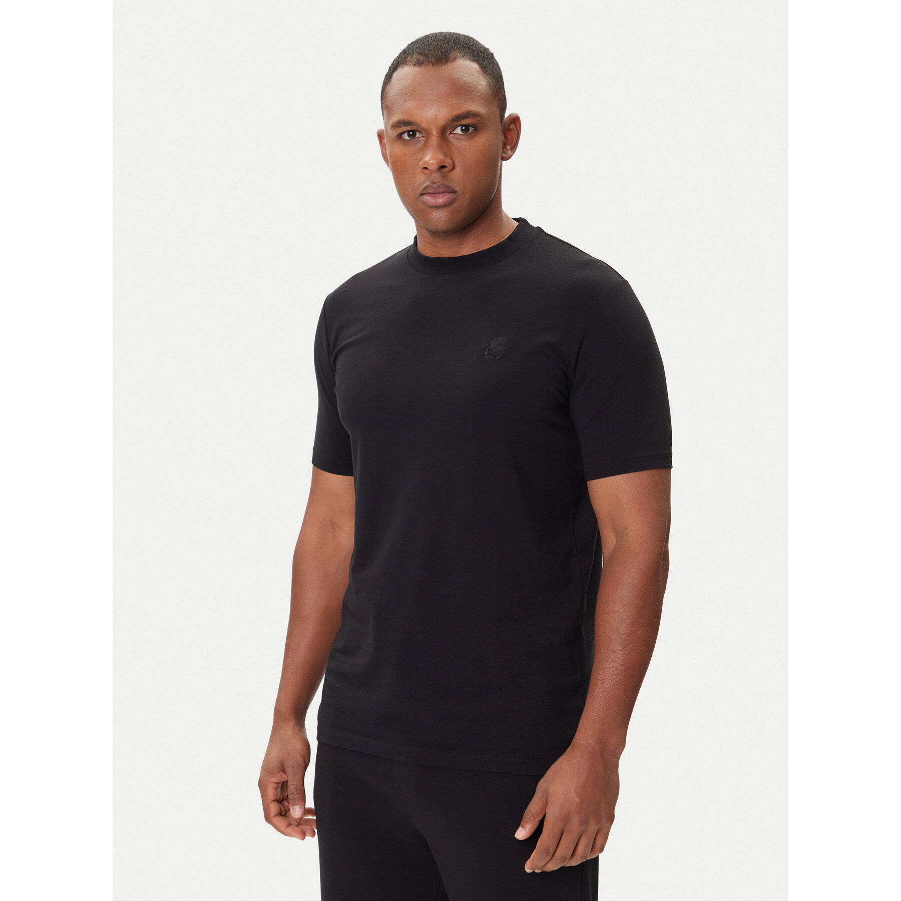 KARL LAGERFELD Póló 755750 500221 Fekete Regular Fit