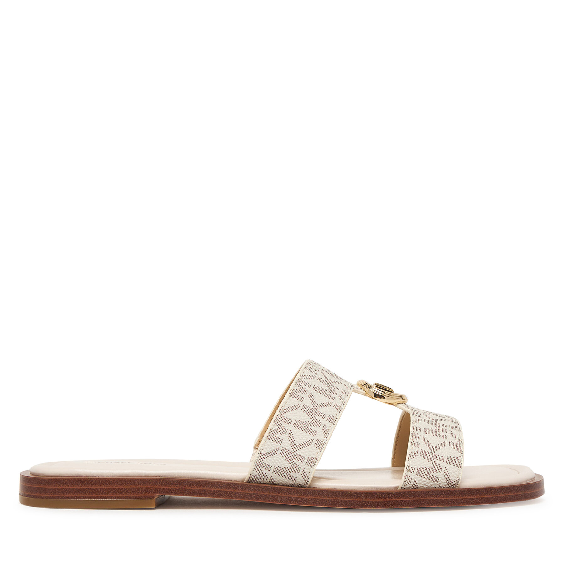 Šľapky MICHAEL Michael Kors Ering Flat 40S6ERFS2B Écru