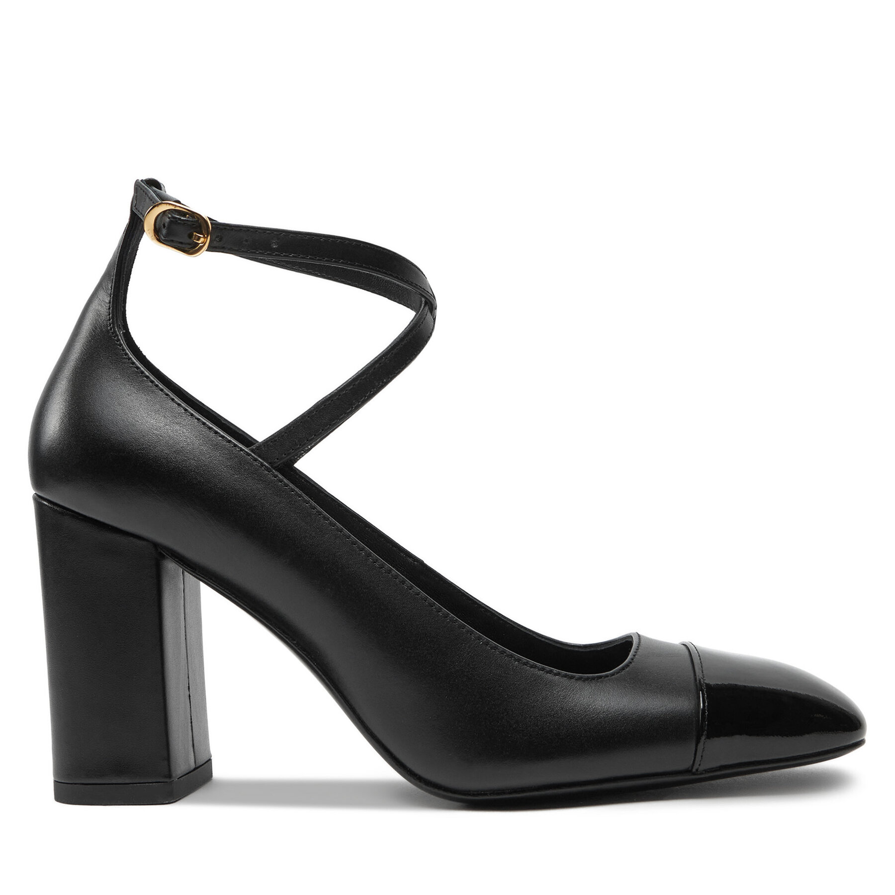 Damskie Czółenka Stuart Weitzman, Rozmiar 40 Czarny Eden Strap 85 SK085