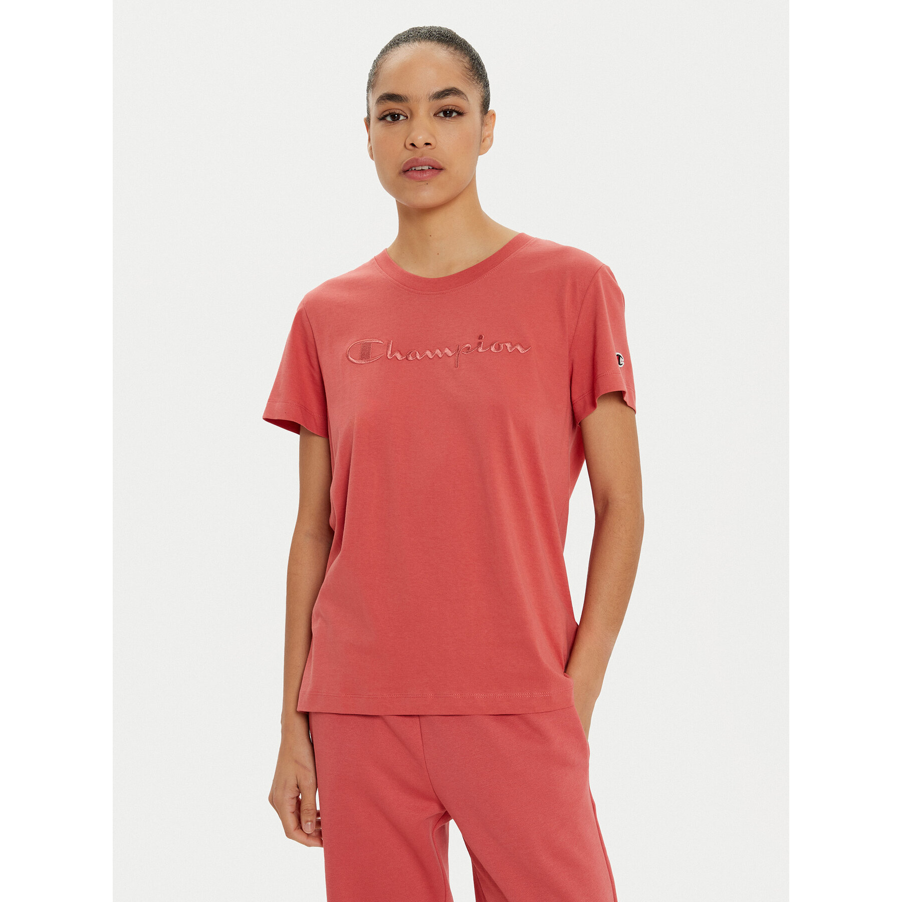 Champion Champion T-Shirt 117650 Κόκκινο Slim Fit