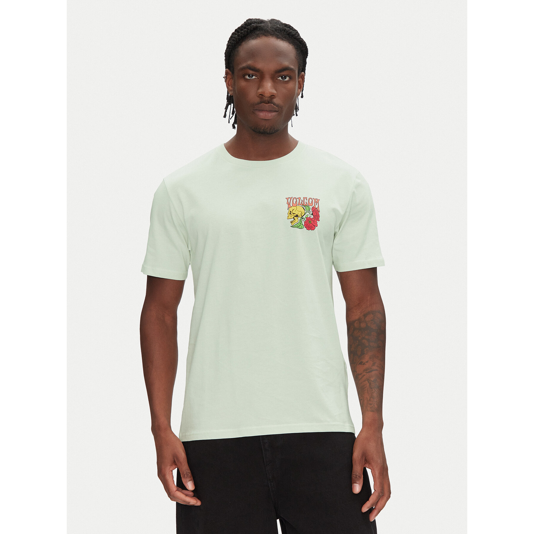 Volcom T-shirt Tooflow A3512551 Verde Classic Fit