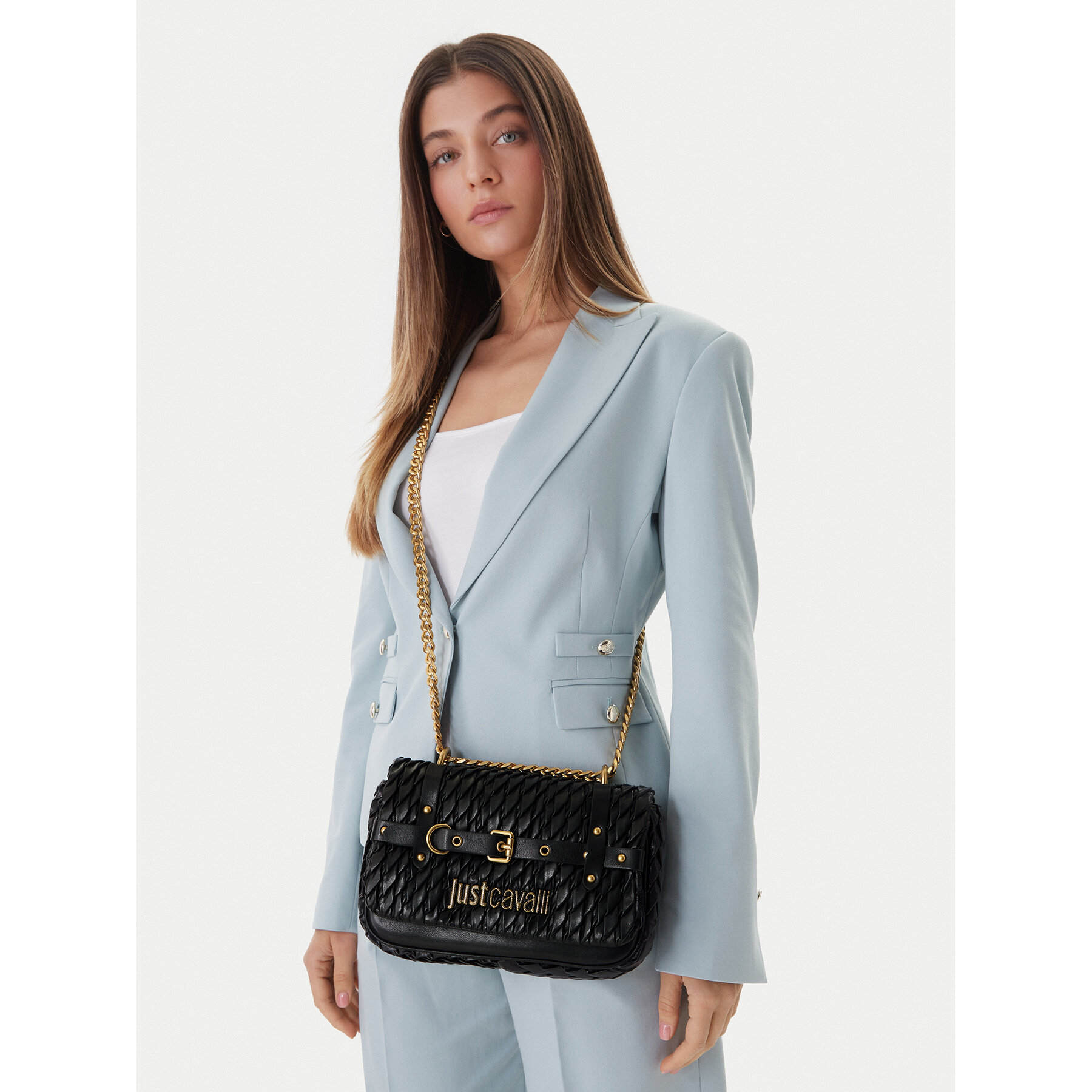 Torbica Just Cavalli 80RA4BG5 ZSD90 Crna