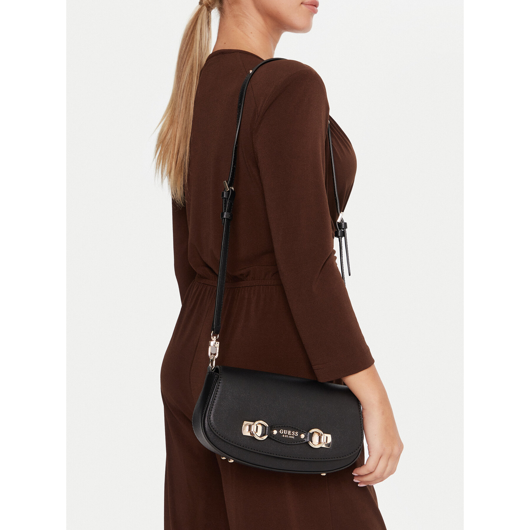 Дамска чанта Guess Mimina HWBG80 15200 Черен