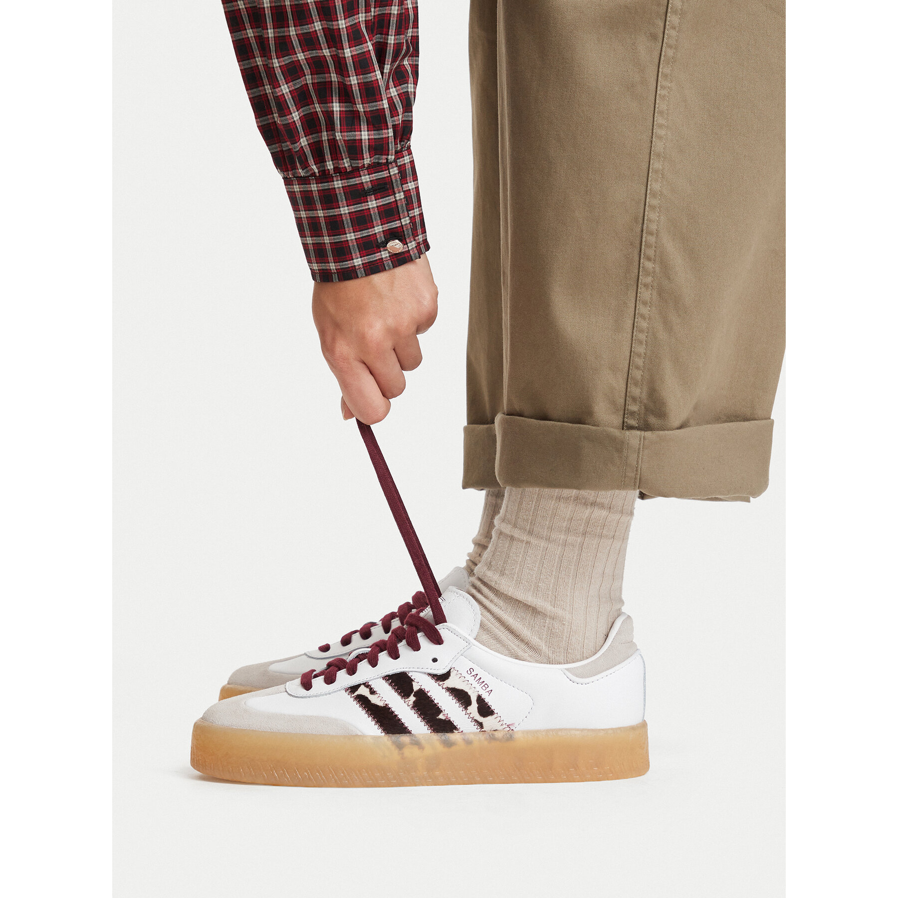 Αθλητικά adidas Sambae KI2153 Λευκό