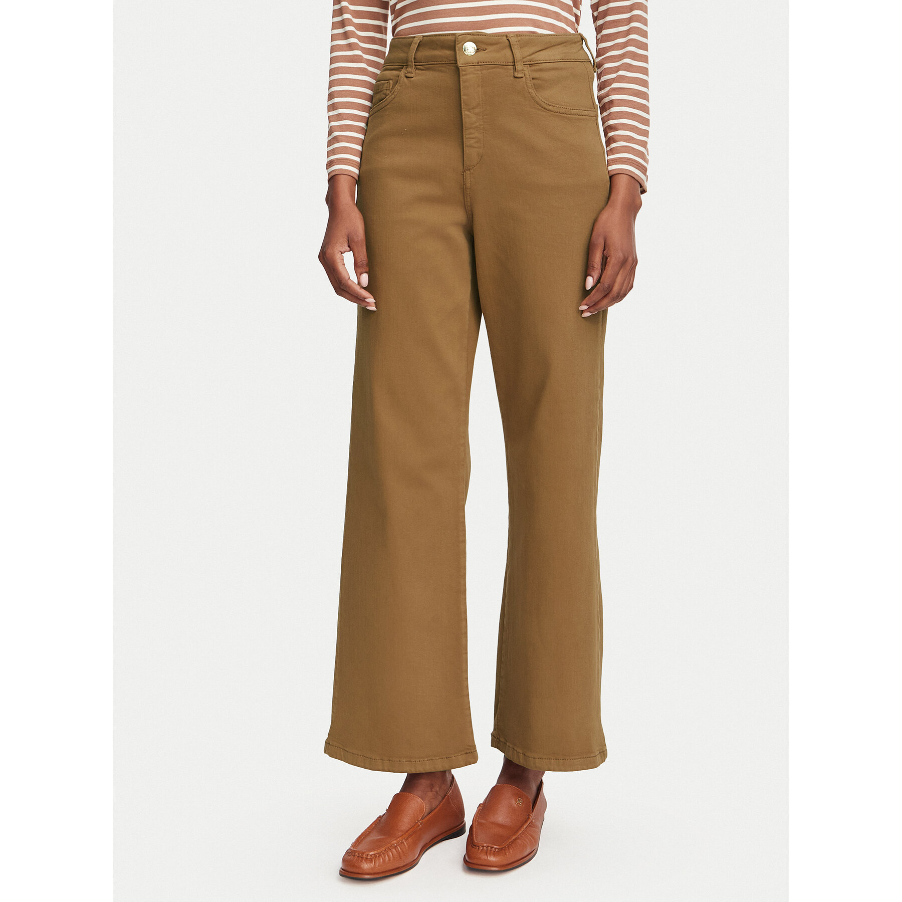 Marella Jeans Emme by Marella Fuxia 2625136061 Hellbraun Wide Leg