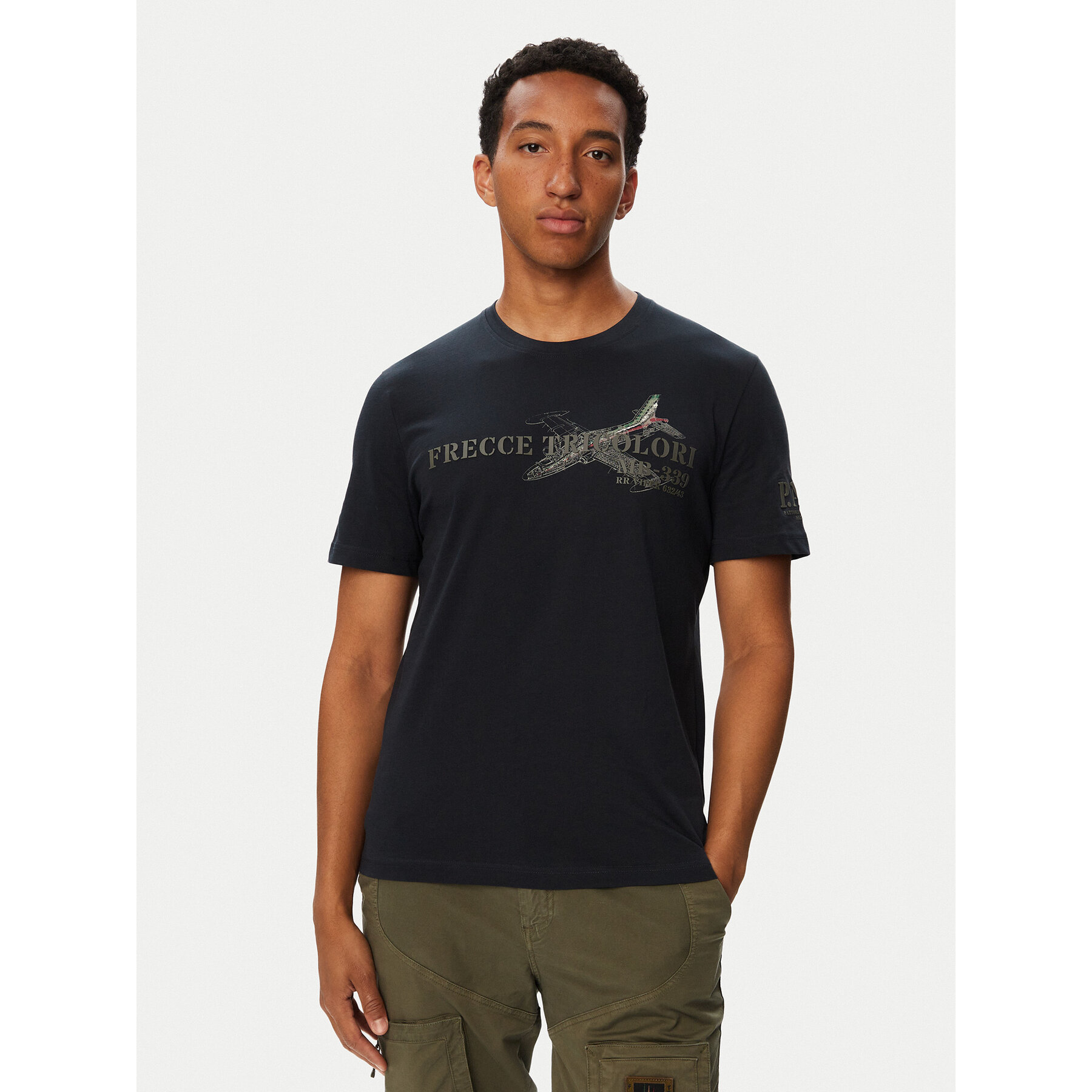 Aeronautica Militare T-Shirt 262TS2541UJ00750 Dunkelblau Regular Fit