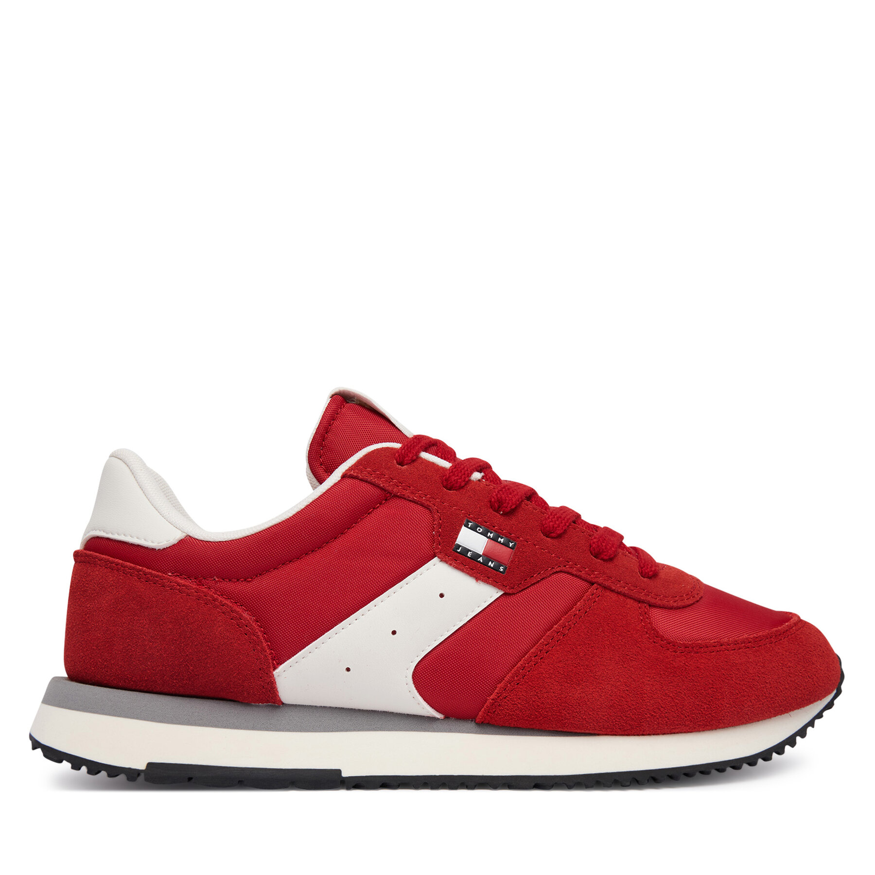 Superge Tommy Jeans Tjm Eva Runner Mix Material EM0EM01737 Rdeča