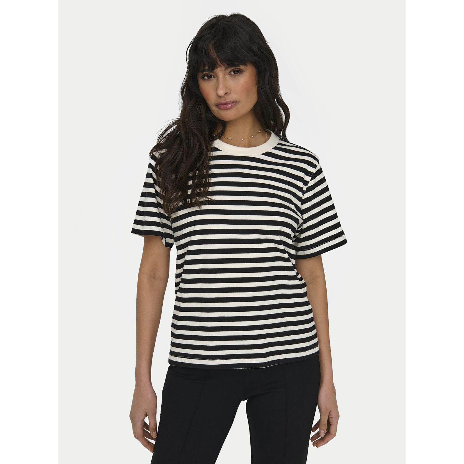 ONLY T-Shirt Livina 15272227 Μαύρο Regular Fit