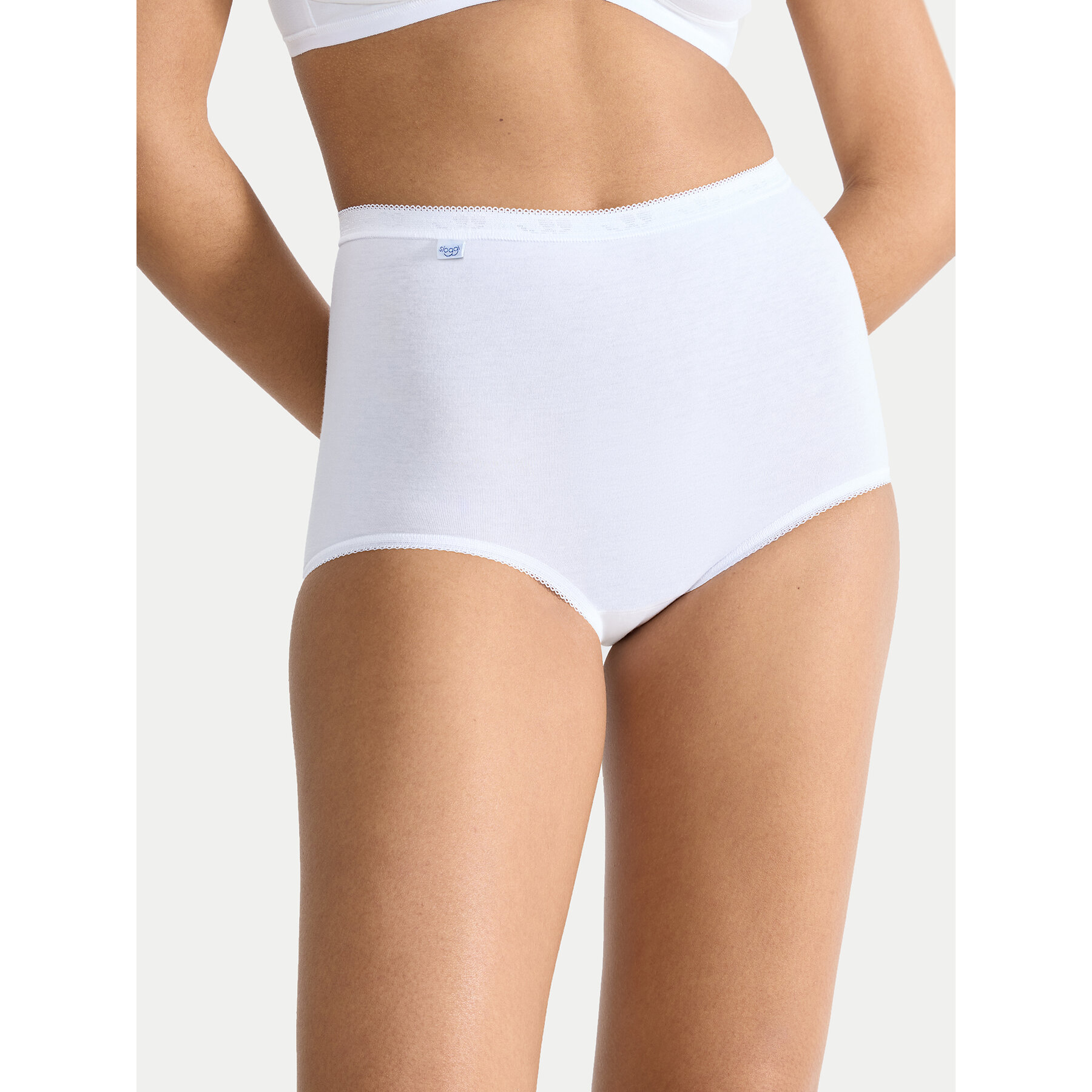 Sloggi Mutande classiche a vita alta Basic 10007656 Bianco