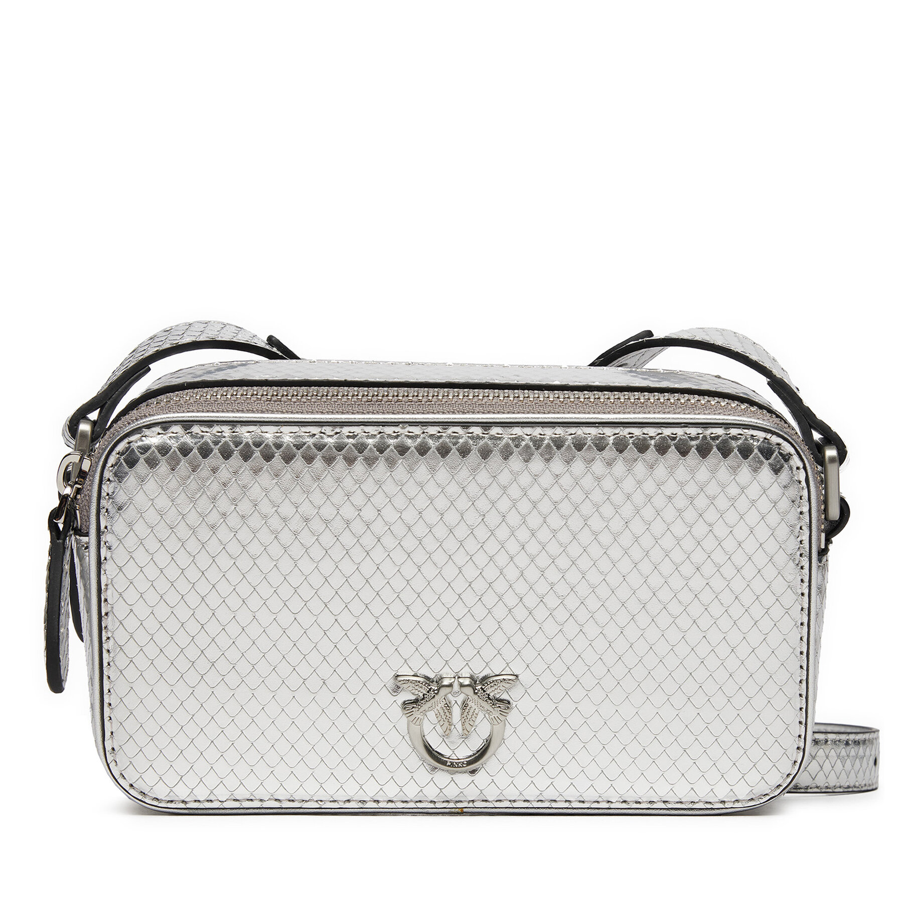 Τσάντα PINKO Camera Case AI 24-25 PLTT 102810 A1VG Ασημί