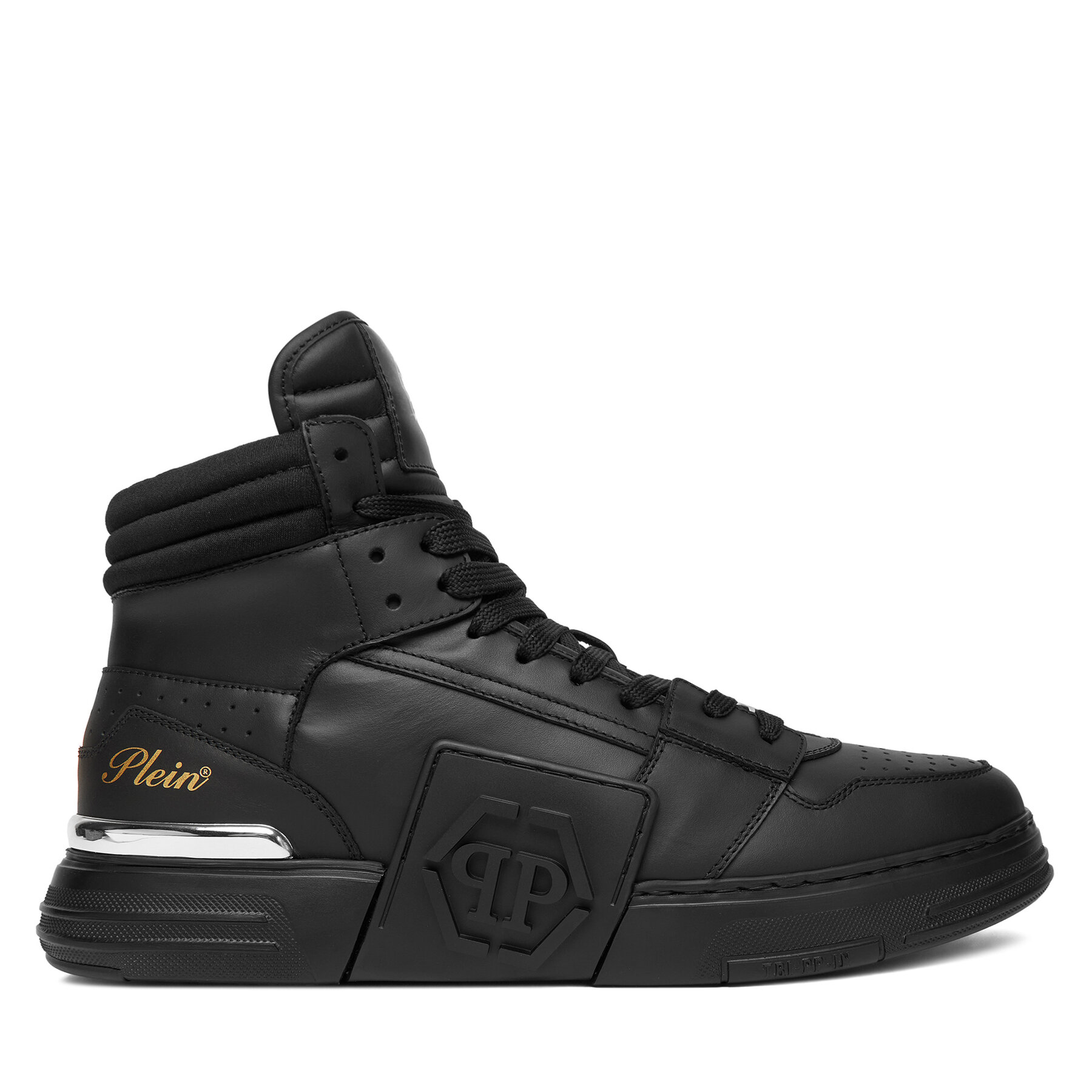 PHILIPP PLEIN Pánske Sneakersy, Rozmer: 42, Čierna, Phanom Kicks FAES USC0822 PLE075N