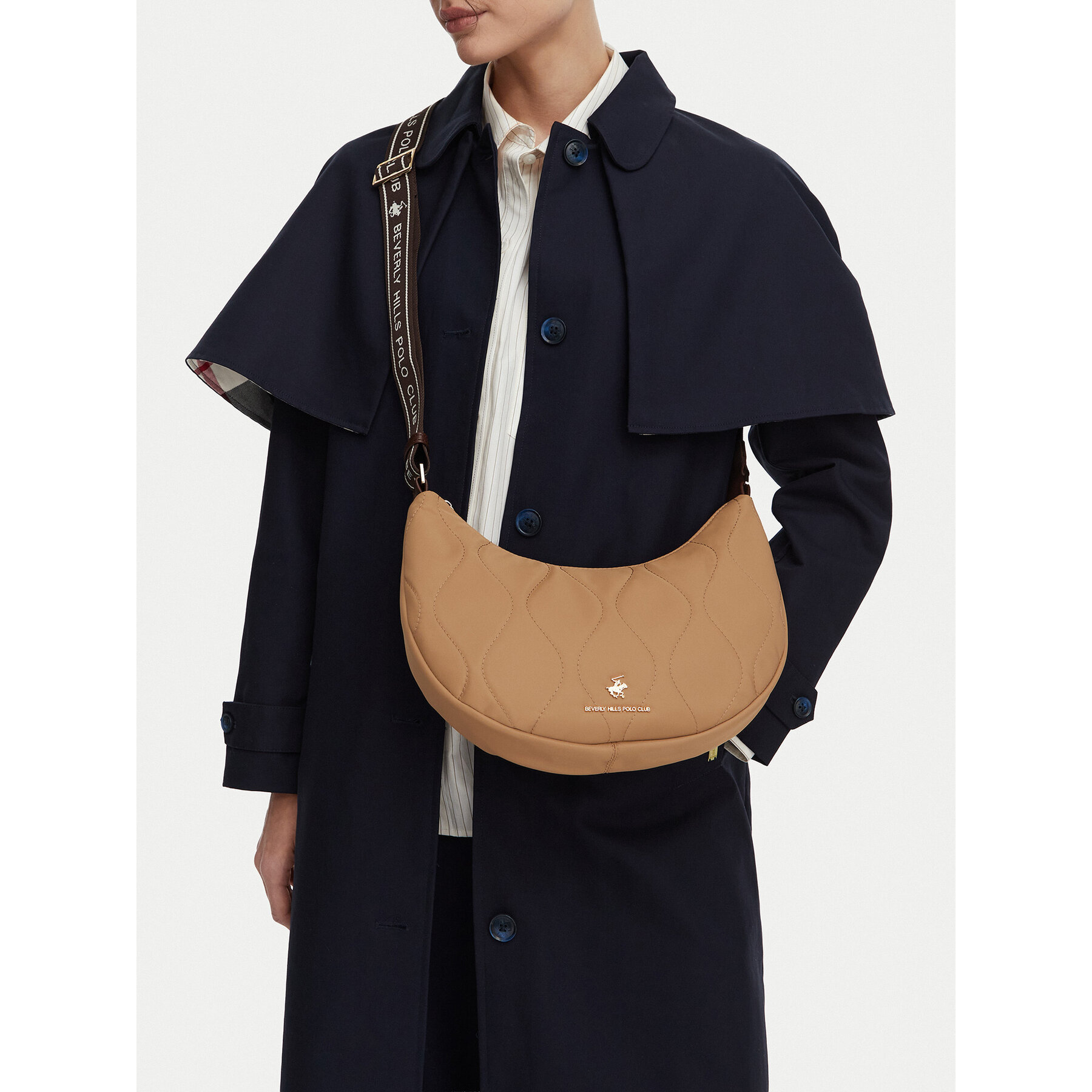 Дамска чанта Beverly Hills Polo Club CWBEO-BHPC-C-002-10 Тъмнобежов