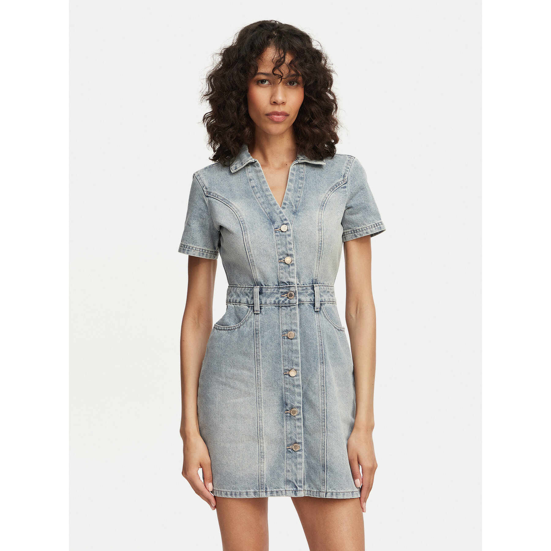 Morgan Jeanskleid 241-ROGLA Himmelblau Regular Fit