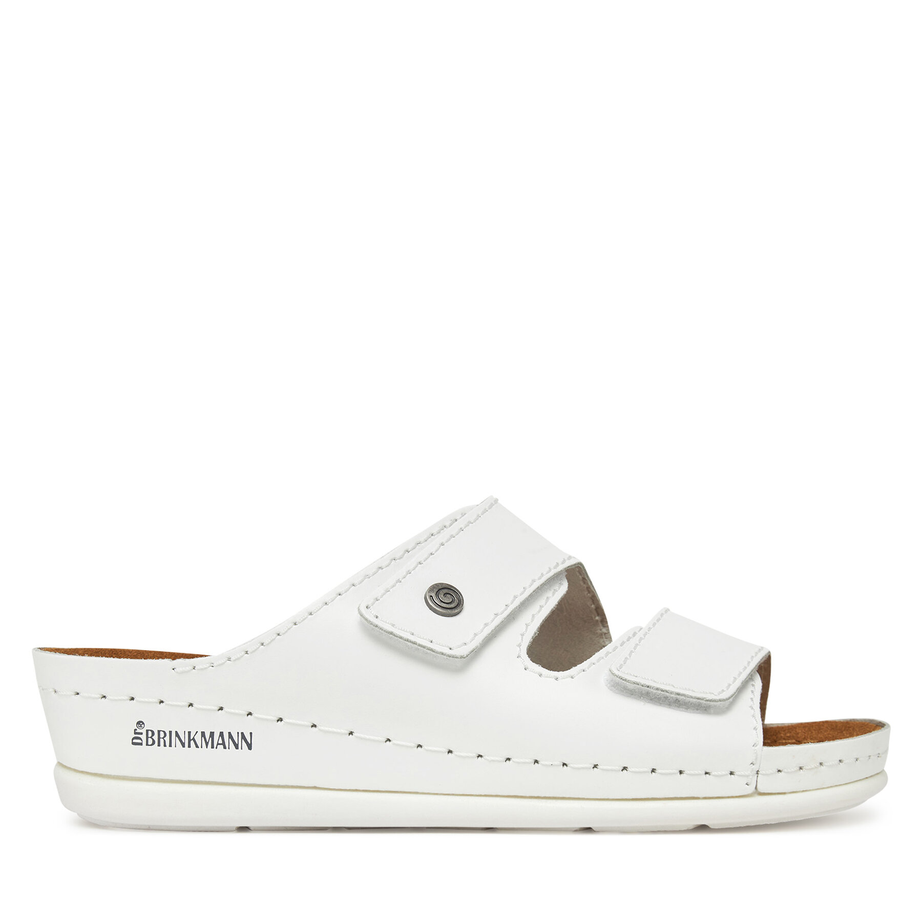 Damen Pantoletten Dr. Brinkmann, Schuhgröße 42, Weiß, 700617-03