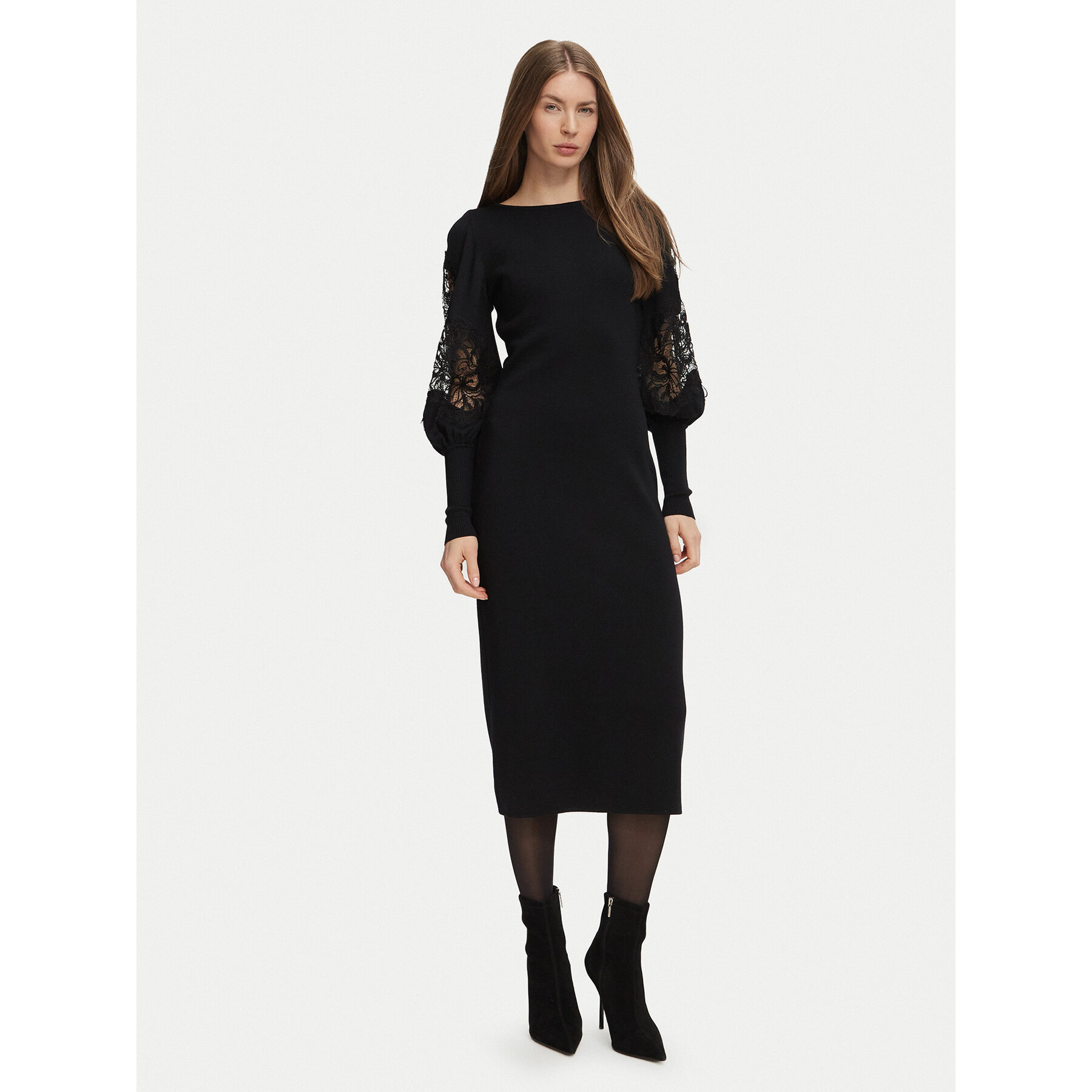 Luisa Spagnoli Strickkleid Madelin 100602 Schwarz Slim Fit
