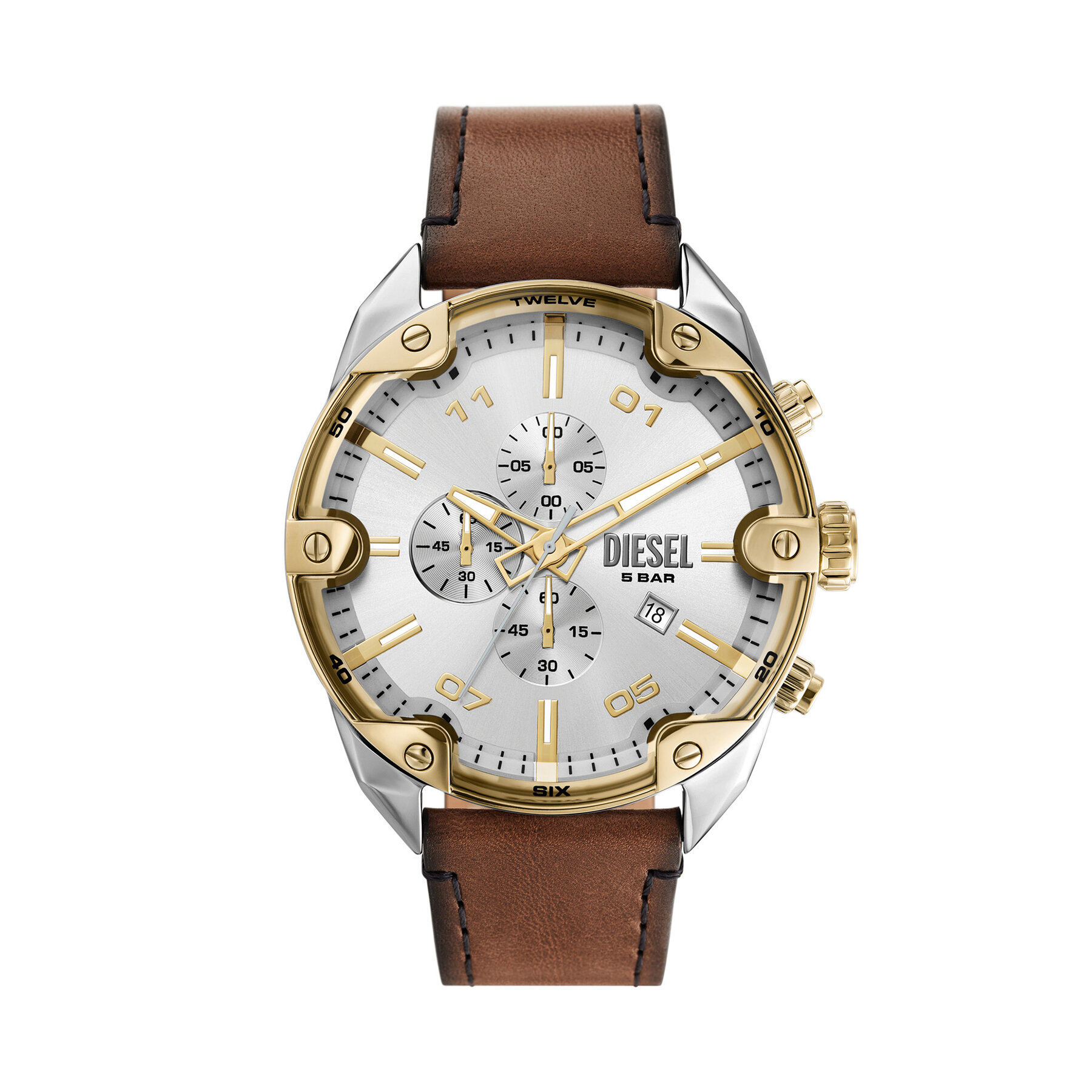 Montre Diesel Spiked DZ4665 Marron