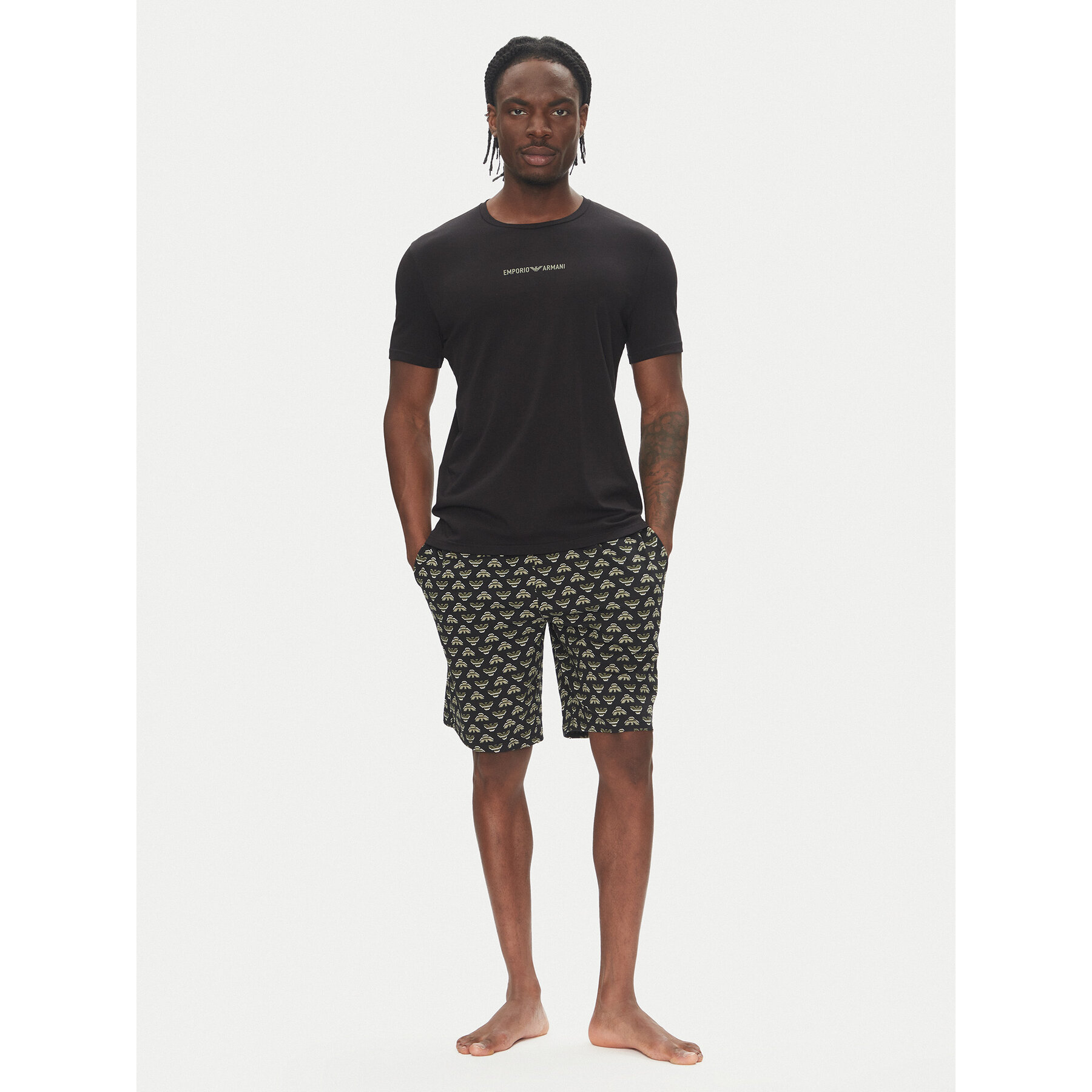 Emporio Armani Underwear Emporio Armani Underwear Πιτζάμα EM000400 AF10793 FC063 Μαύρο Regular Fit