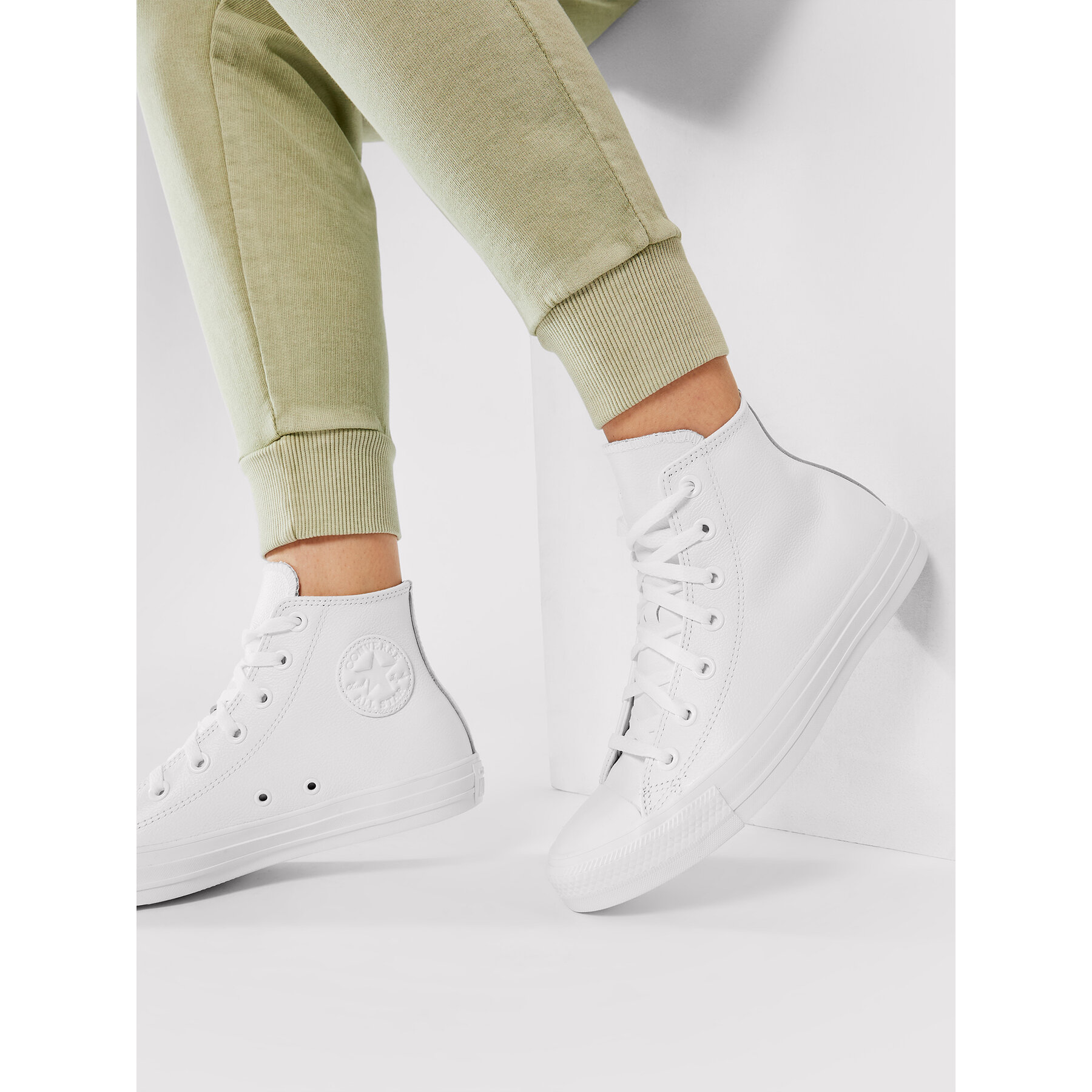 Кецове Converse Ct A/S Lthr Hi 1T406 Бял