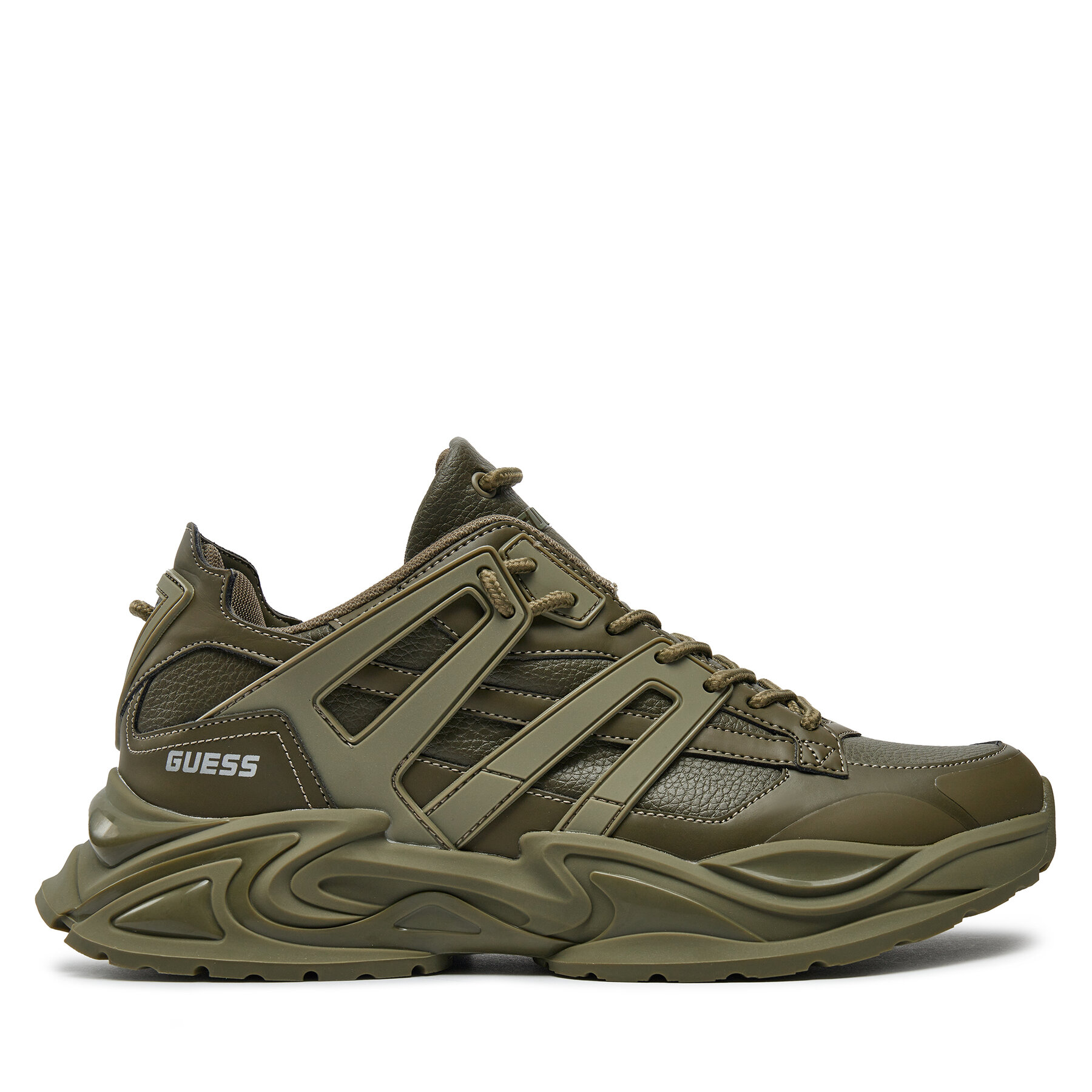  Sportcipők Guess Belluno Low FMTBEL ELE12 Khaki akciós termékkép 1