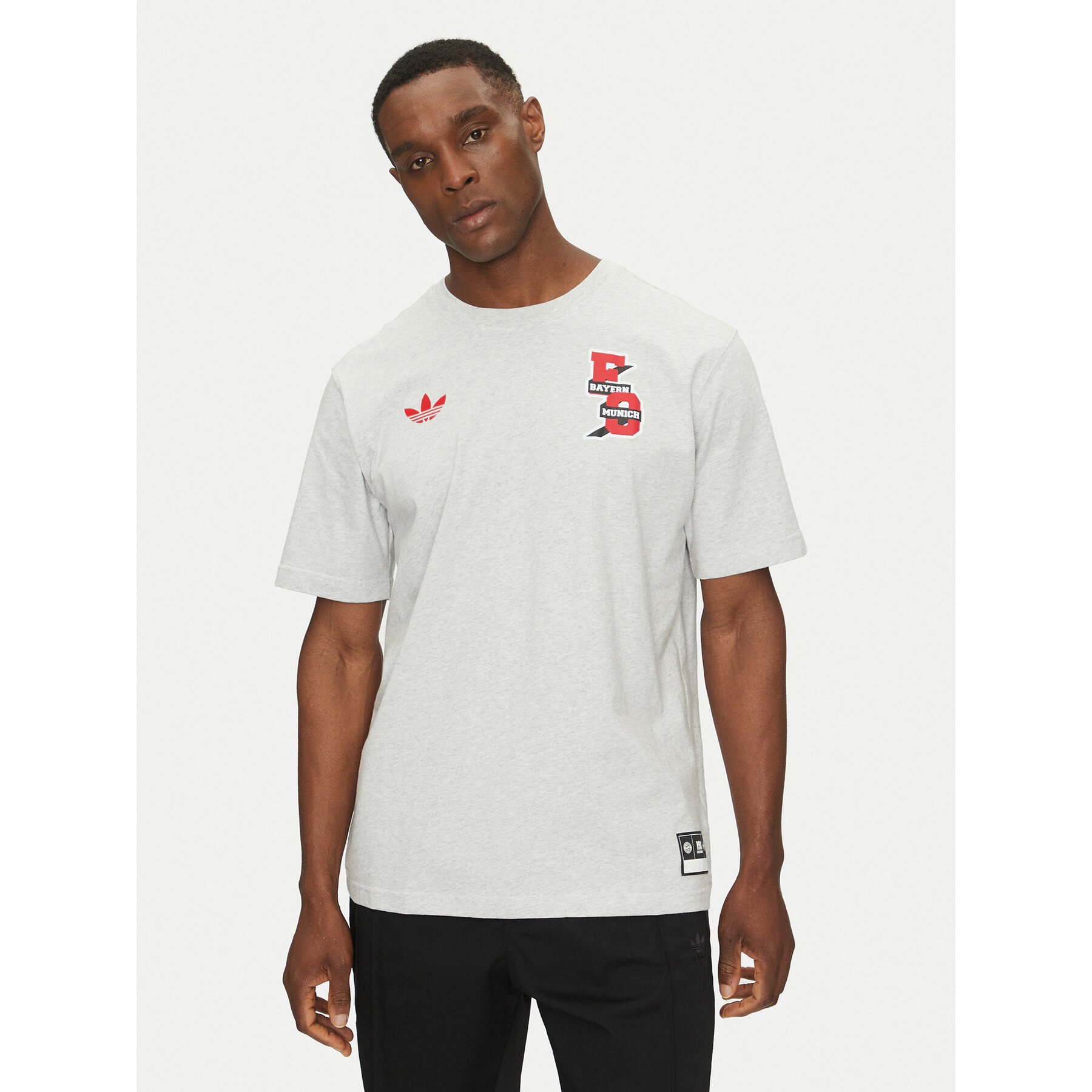 adidas T-Shirt FC Bayern VRCT JL6112 Γκρι Regular Fit