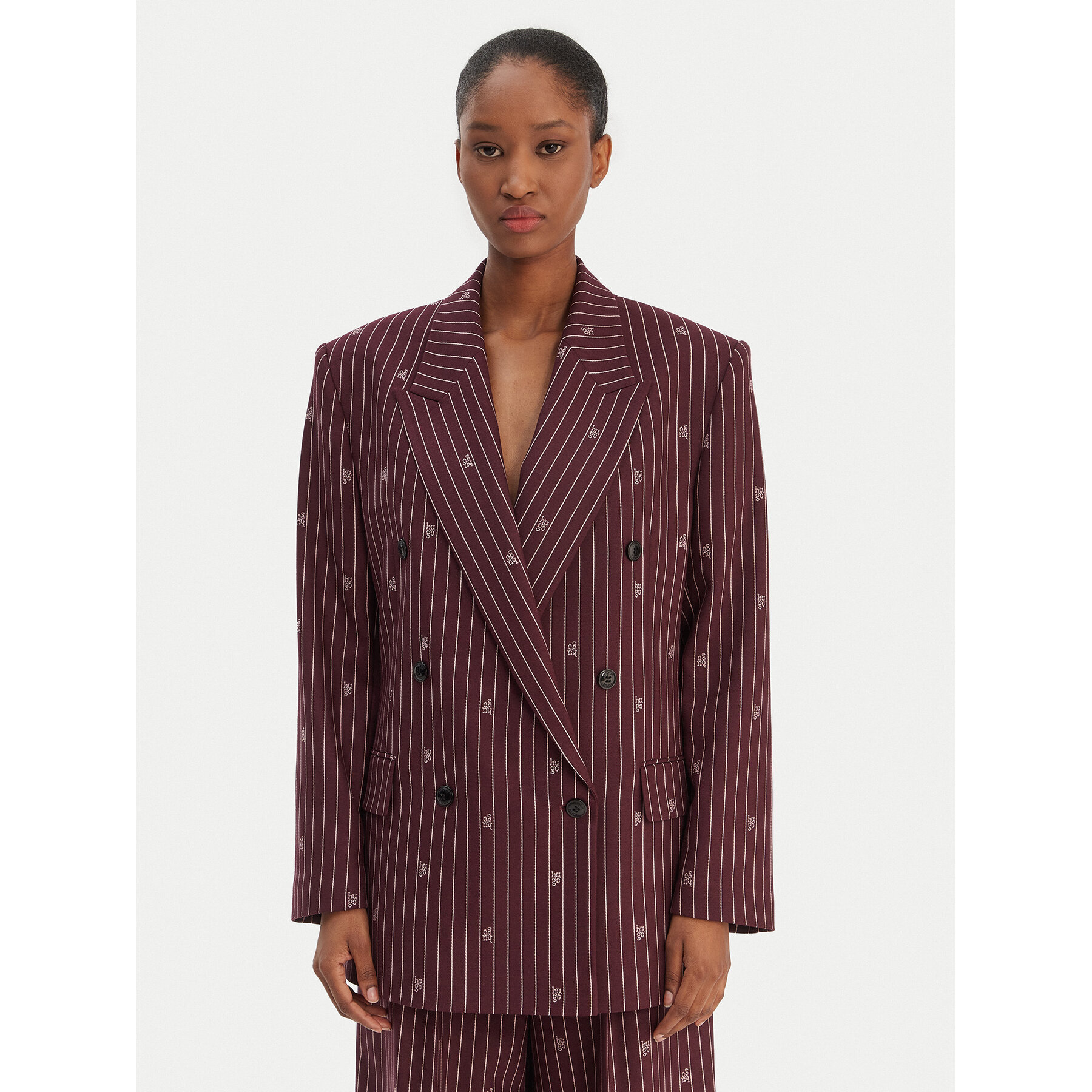 HUGO Sakko Antegi 50554428 Dunkelrot Relaxed Fit
