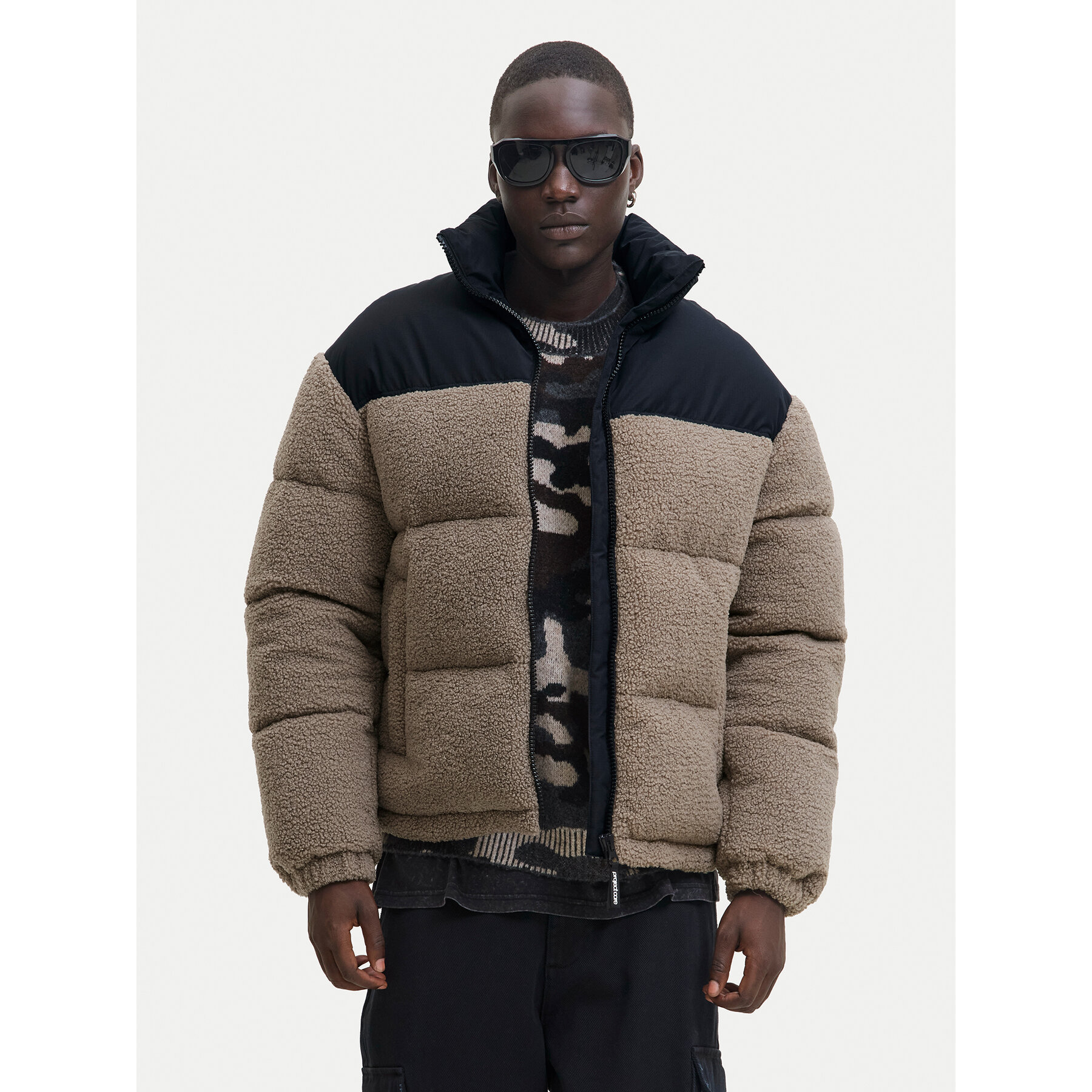 Jack & Jones Winterjacke Flare Teddy 12286050 Beige Regular Fit