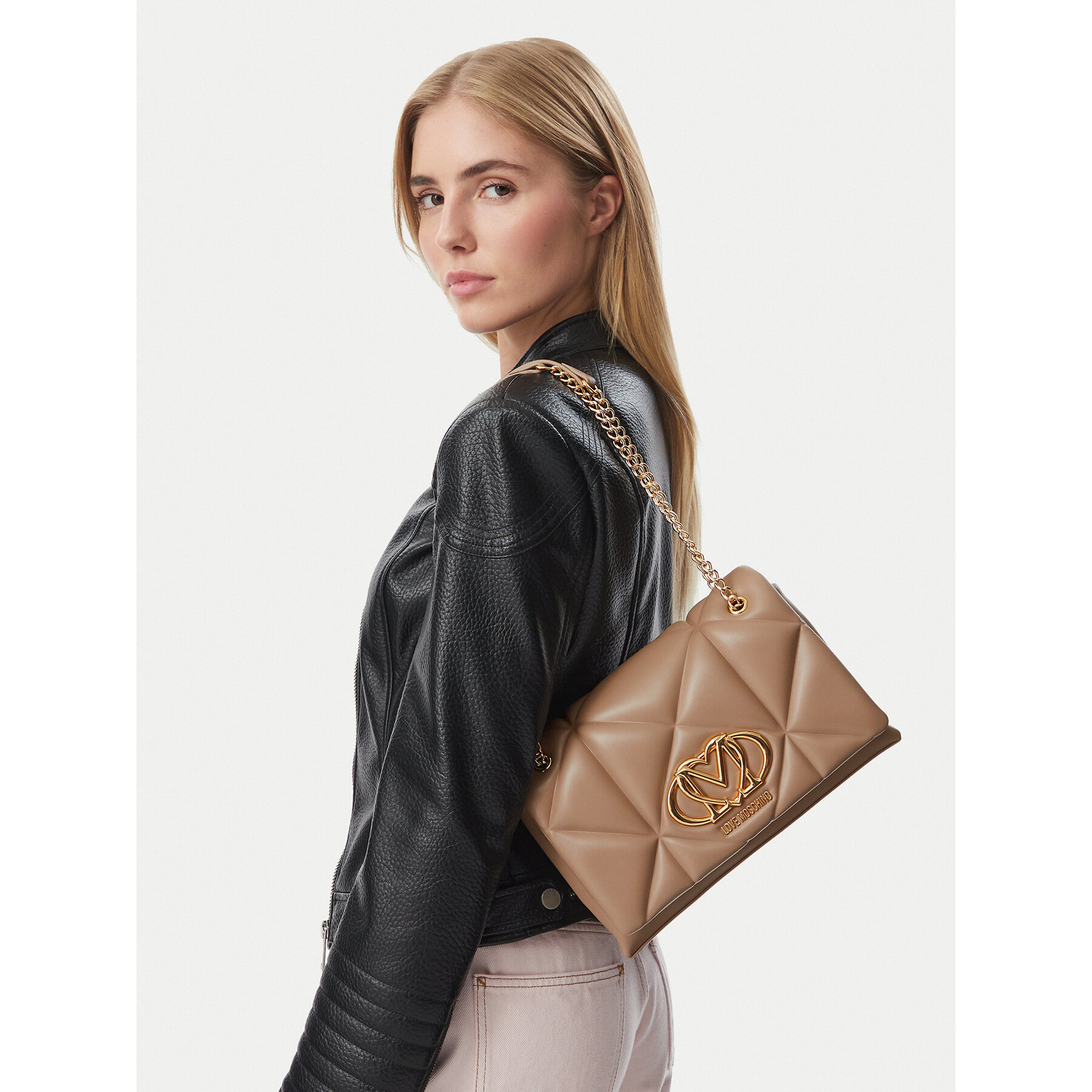 Ročna torba LOVE MOSCHINO JC4041PP0PLC0105 Bež
