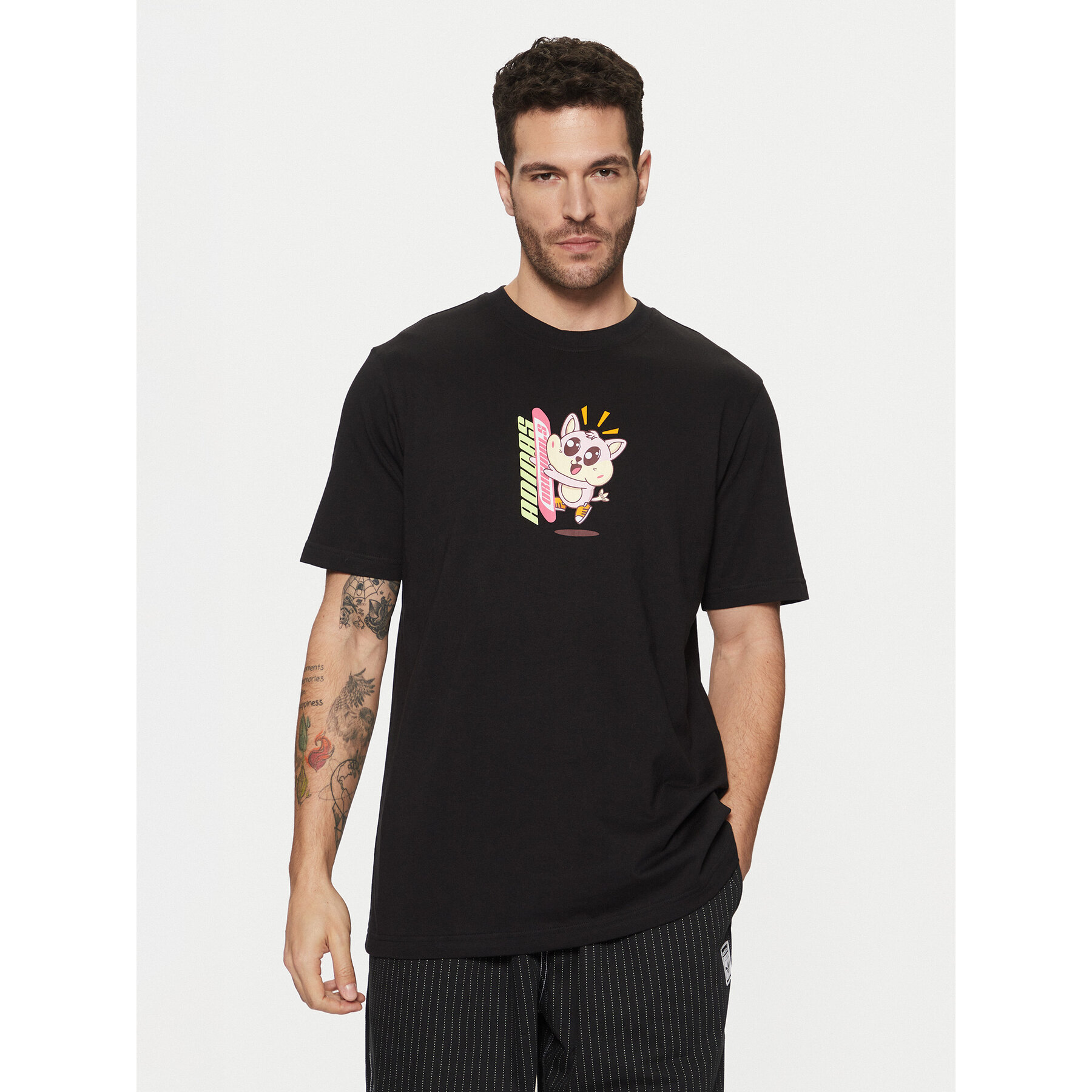 Adidas T-Shirt Kawaii JP2675 Nero Regular Fit