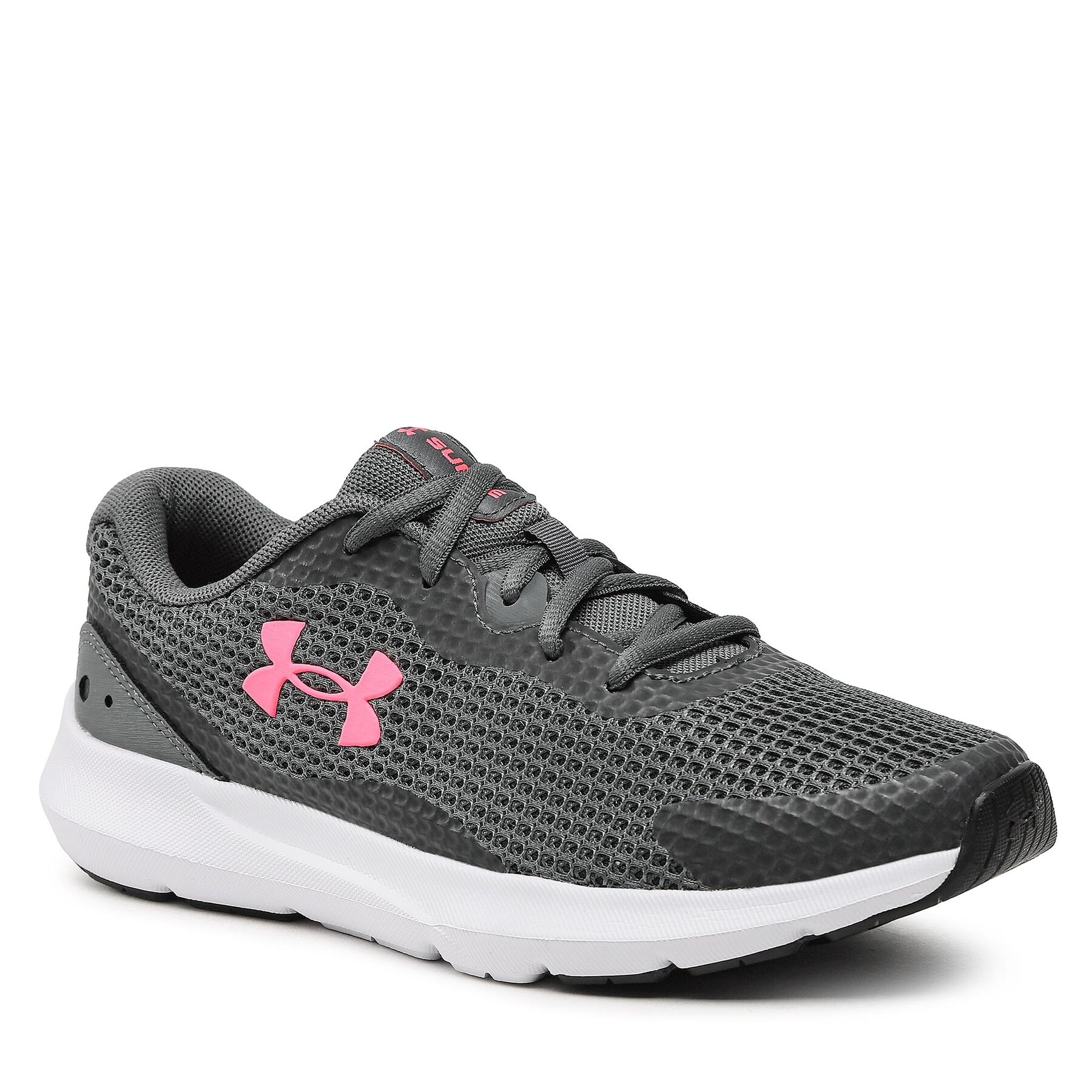 Pantofi Under Armour UA W Surge 3 3024894-103 Pitch Gray/White/Cerise