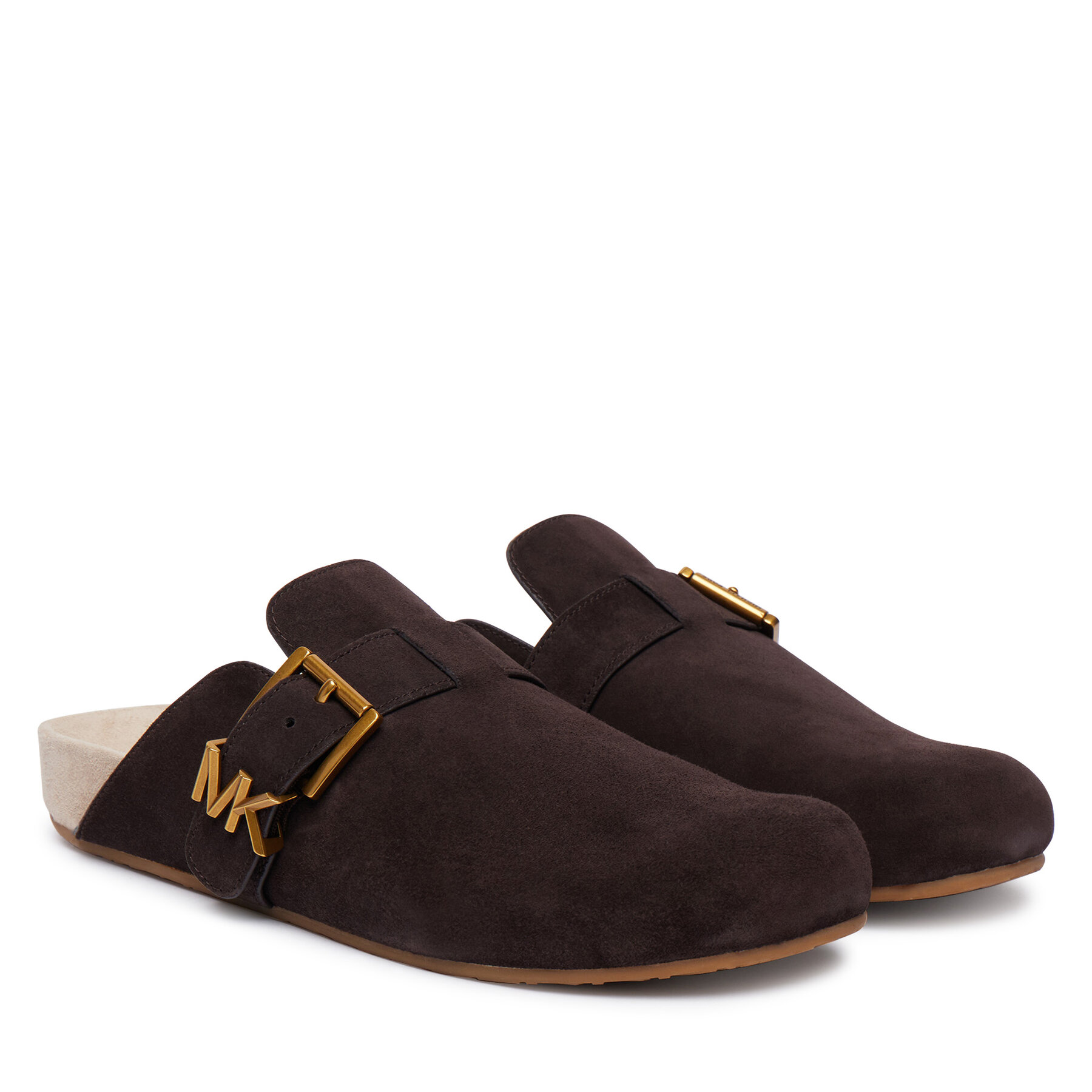 Iešļūcenes MICHAEL Michael Kors Greer Mule 40F6GRFP1S Brūns