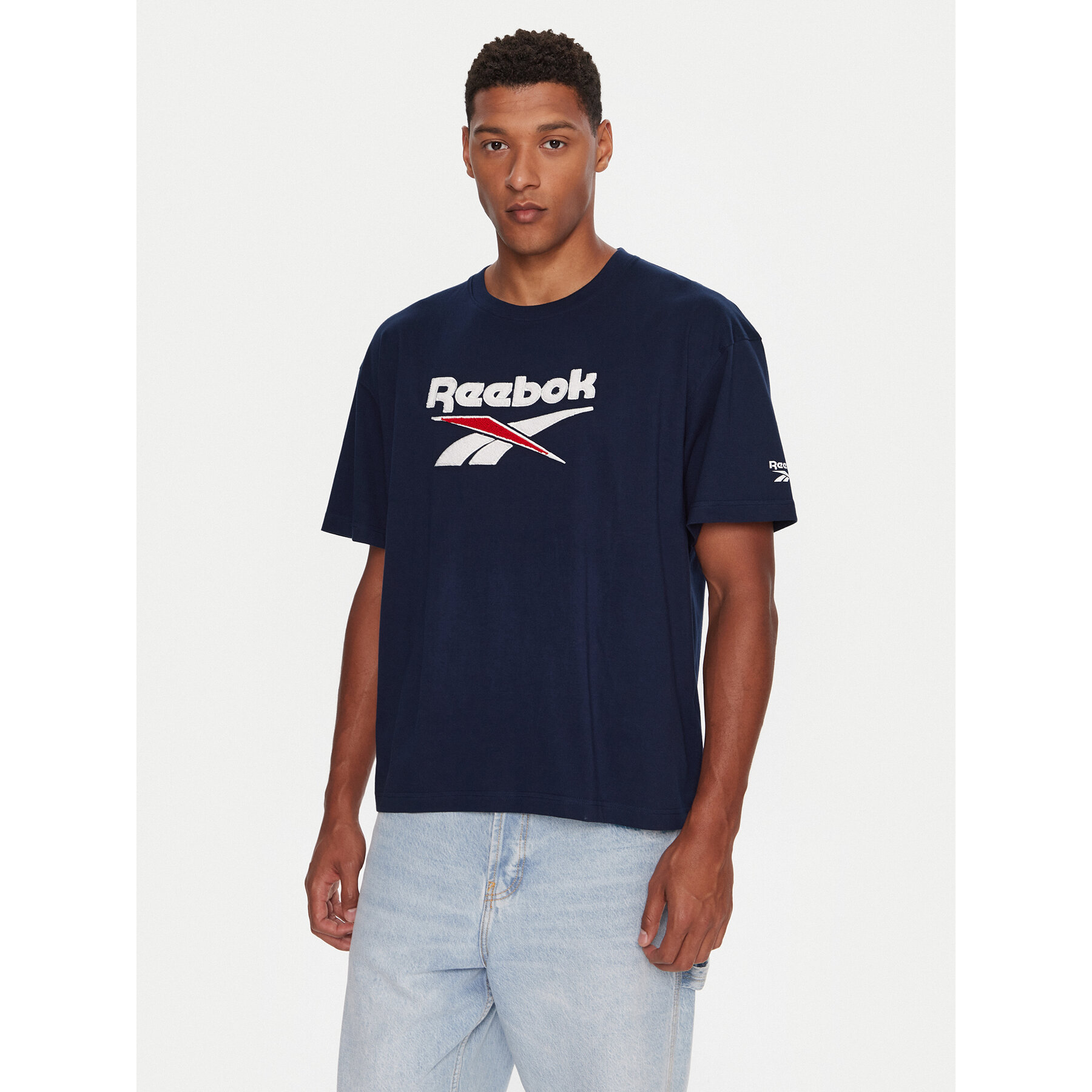 Reebok T-Shirt RK25153CCM Σκούρο μπλε Regular Fit