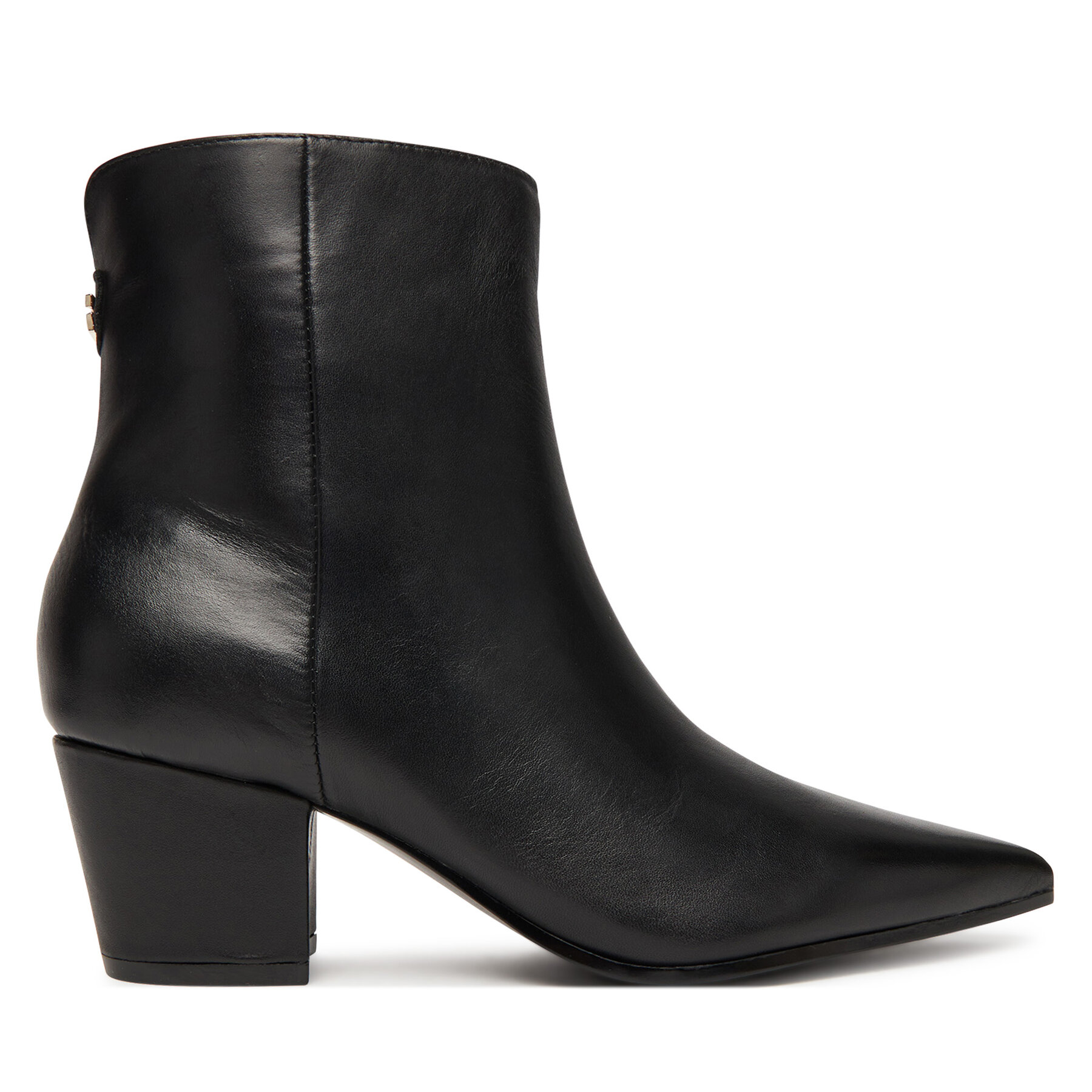 Členková obuv Guess FLFHAL LEA10 Čierna