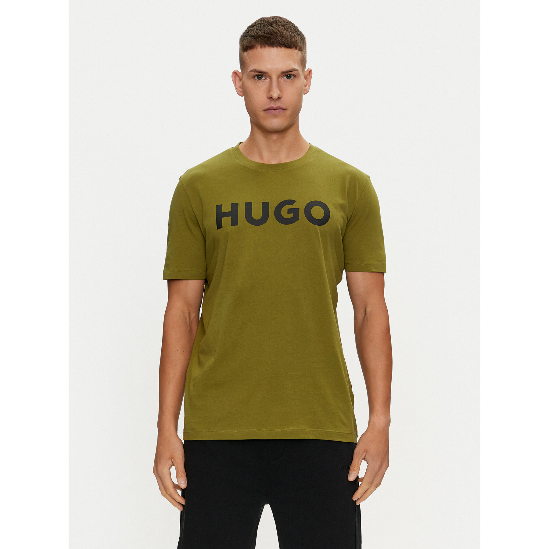Hugo T-Shirt Dulivio 50467556 Πράσινο Regular Fit