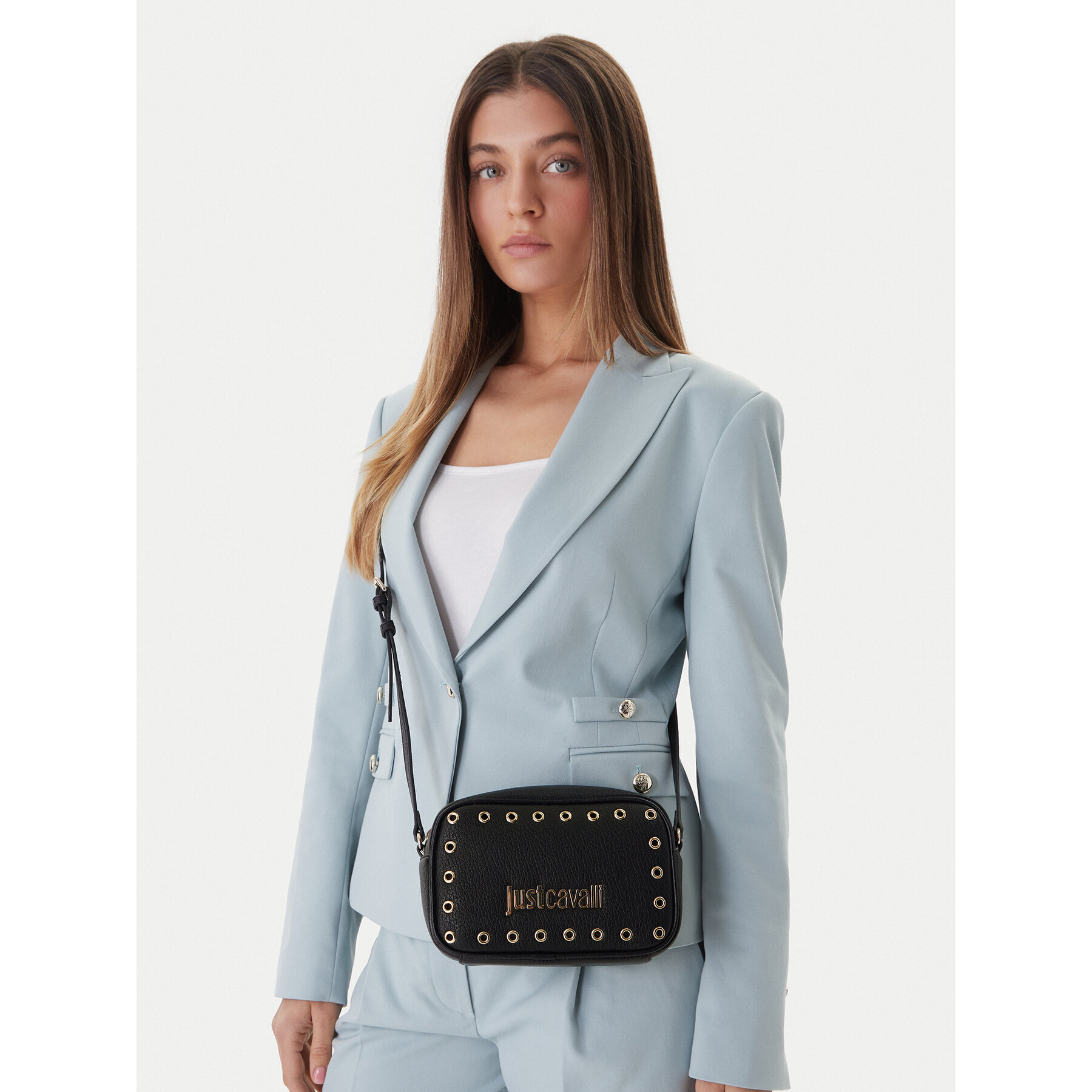 Geantă Just Cavalli 80RA4BU3 ZSB81 Negru