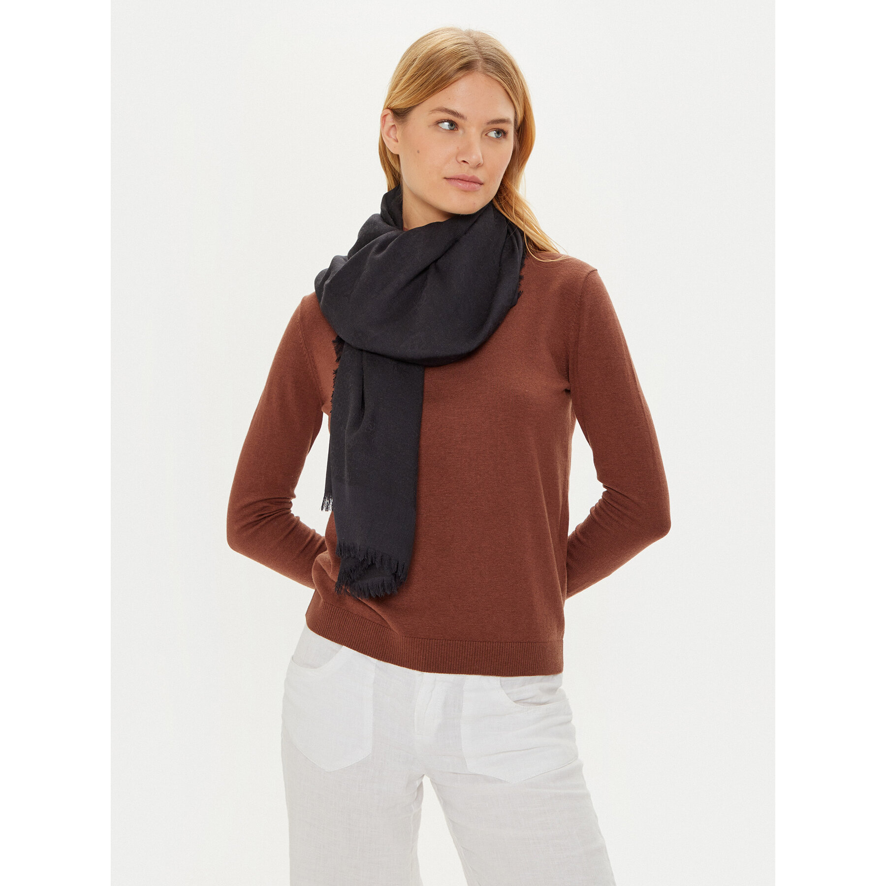 Damska Chusta Guess Czarny AW5223 VIS03
