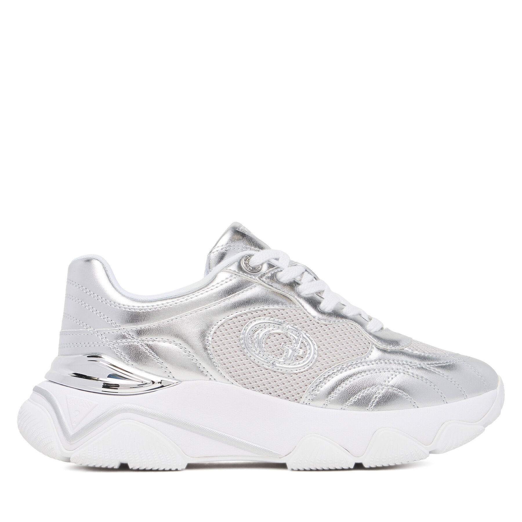 Sneakersy Guess FLFMRZ ELE12 Strieborná