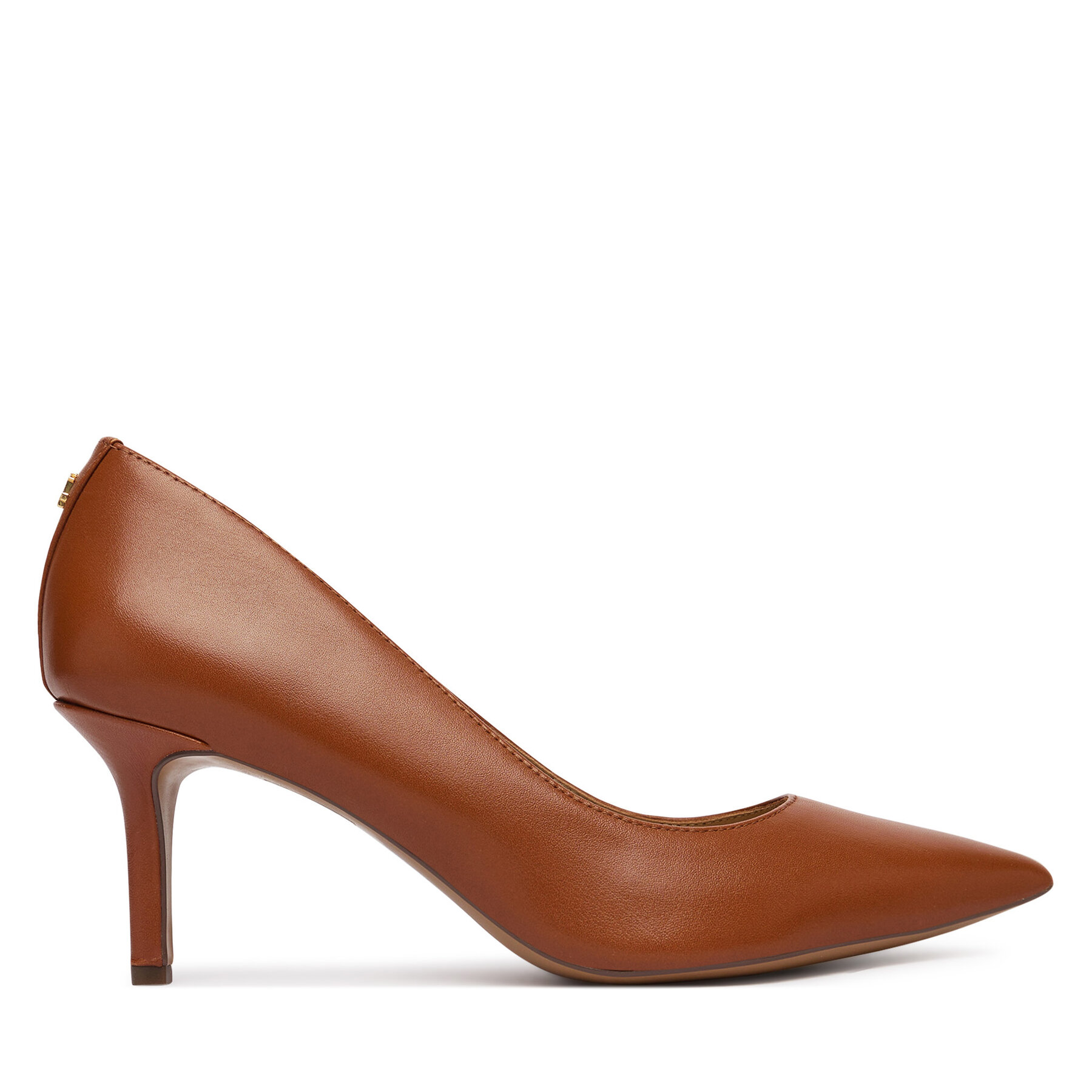 Pantofi cu toc subțire LAUREN RALPH LAUREN 802P09031002 Maro