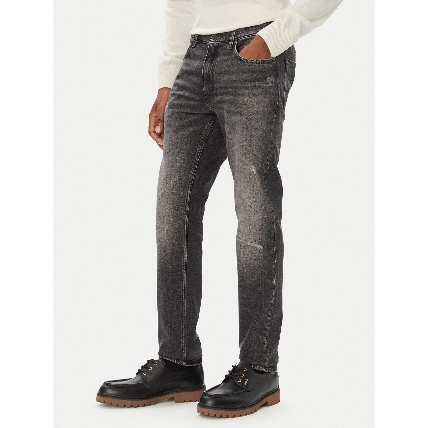 BOSS Pullover Leno 50571914 Creme Regular Fit